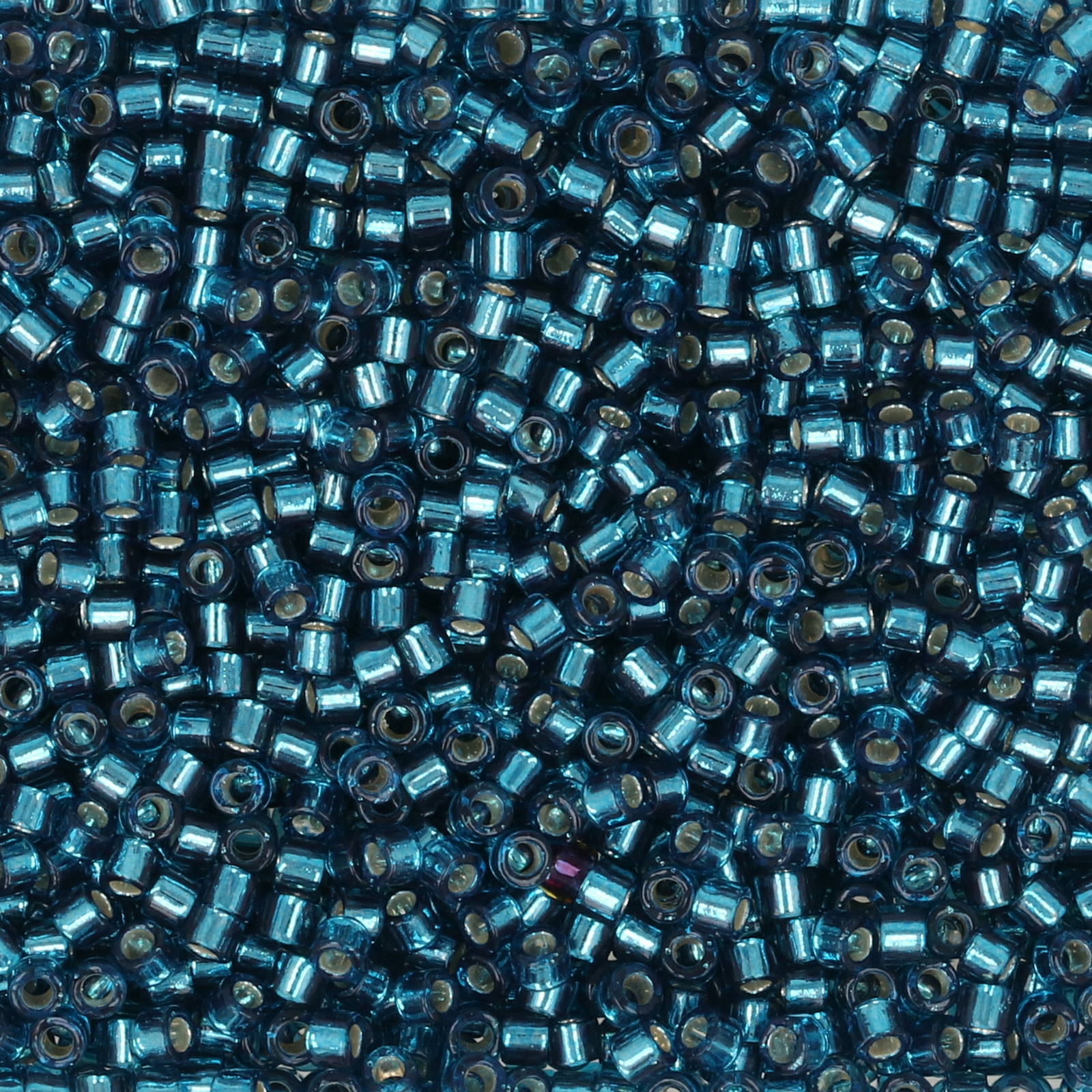 miyuki delica 11/0 - dyed silver-lined blue zircon | 8gr