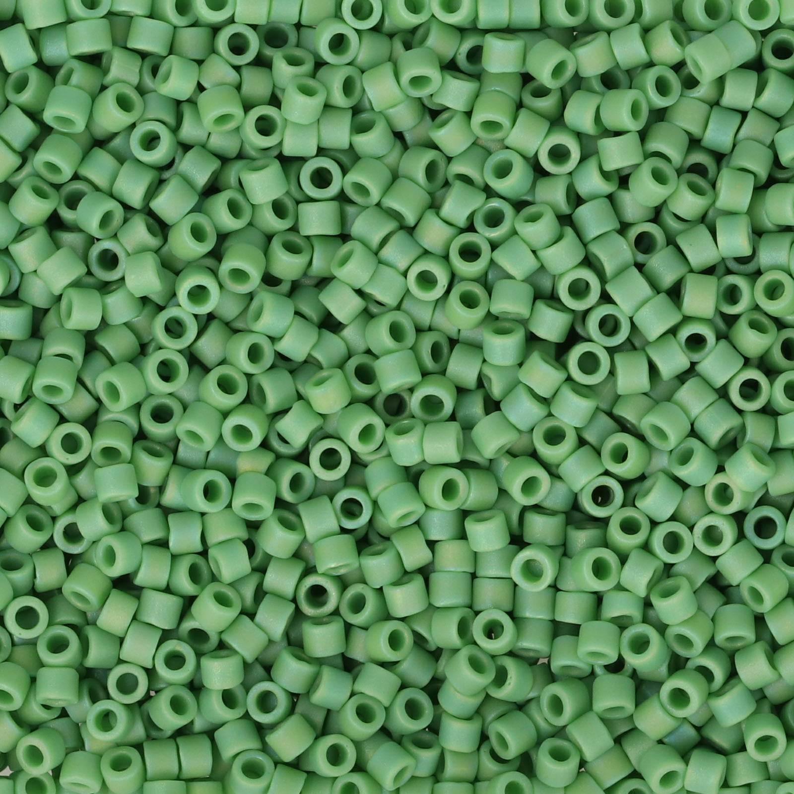 miyuki delica 11/0 - matte opaque ab light green | 8gr