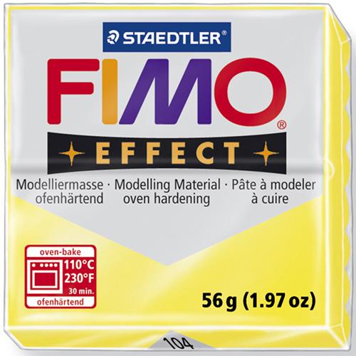 fimo effect translucent yellow (104) 56gr | 1pc