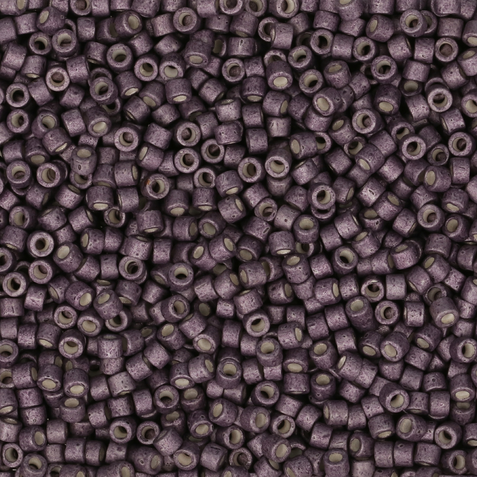 miyuki delica 11/0 - galvanized matte light smoky amethyst | 8gr