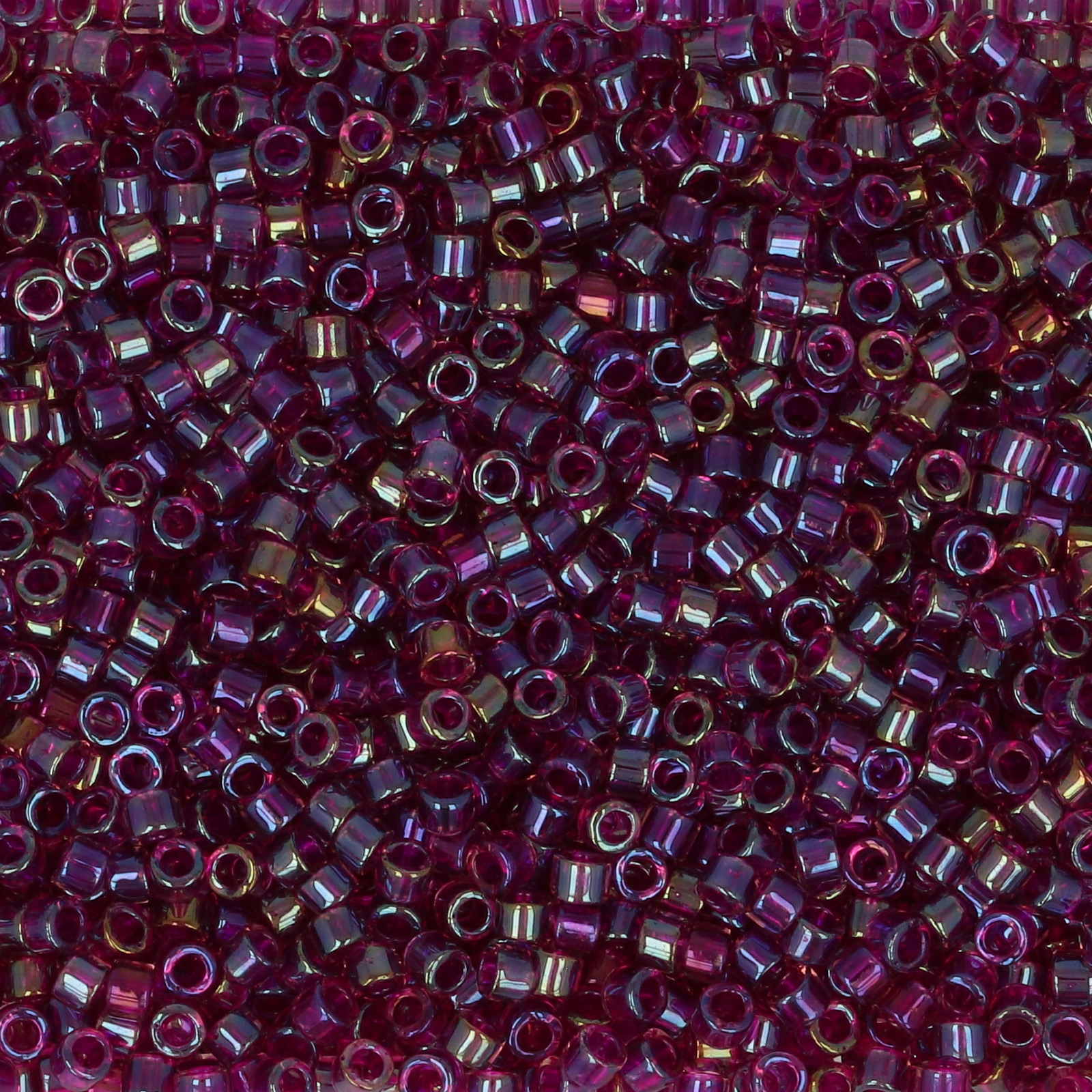 miyuki delica 11/0 - color-lined fuchsia/amethyst ab | 8gr