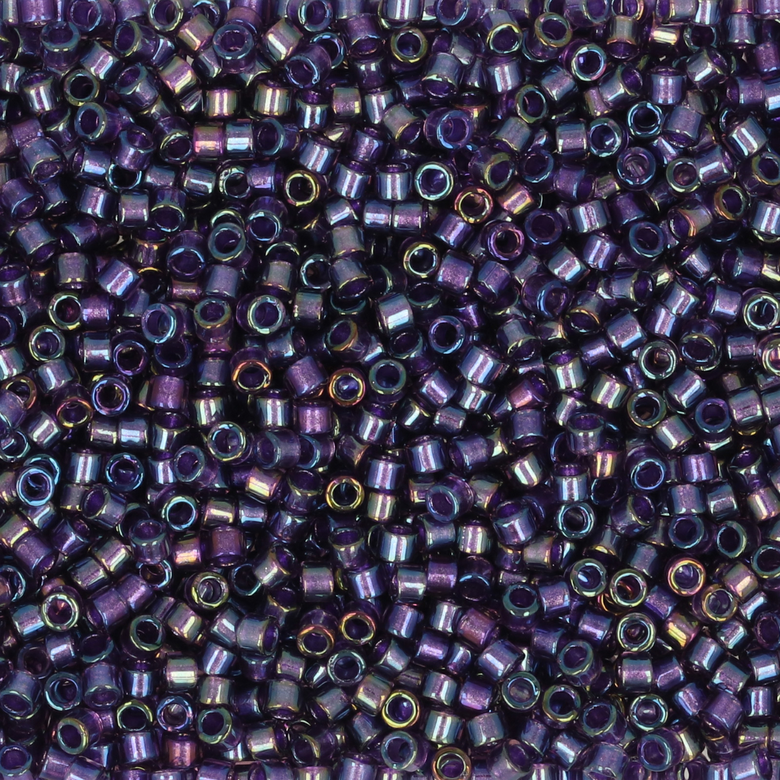 miyuki delica 11/0 - color-lined purple/amethyst ab | 8gr