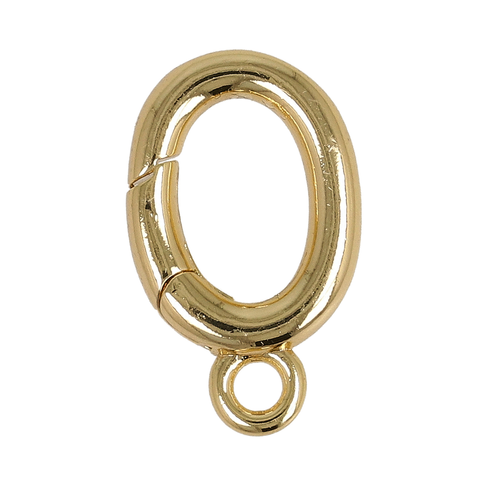 gold plated lobster oval clasp 16x10mm | 1pc