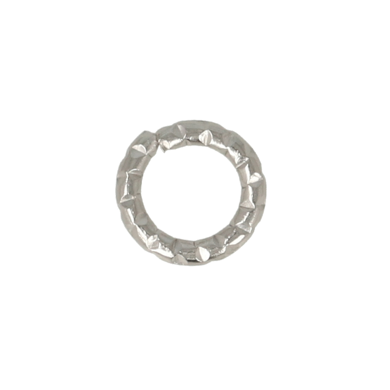 biegeringe gestreiftes edelstahl 6mm - wire 1mm | 25st