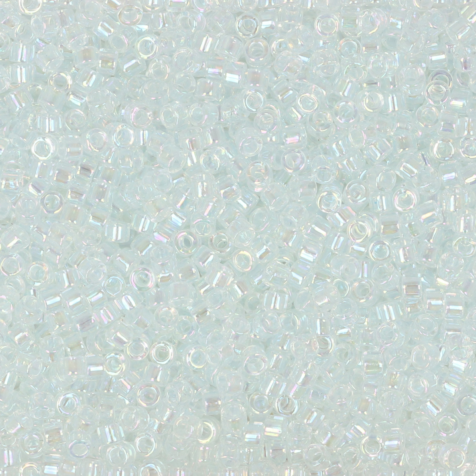 miyuki delica 11/0 - color-lined transparent light aquamarine/crystal ab | 8gr