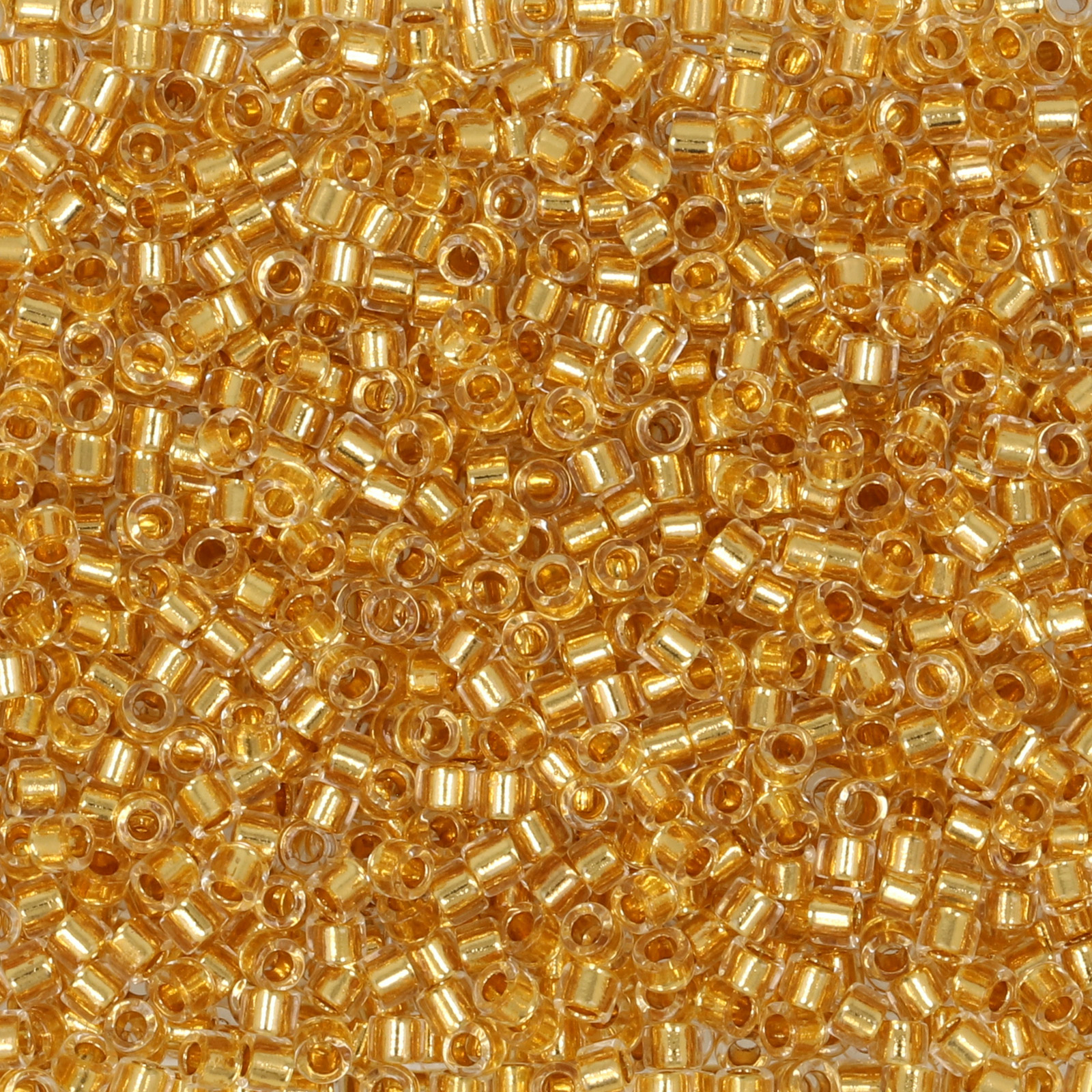 miyuki delica 11/0 - color-lined 24 karat gold/crystal | 5gr