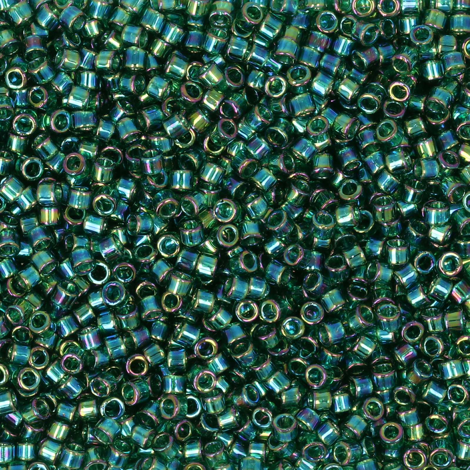 miyuki delica 11/0 - transparent green ab | 8gr