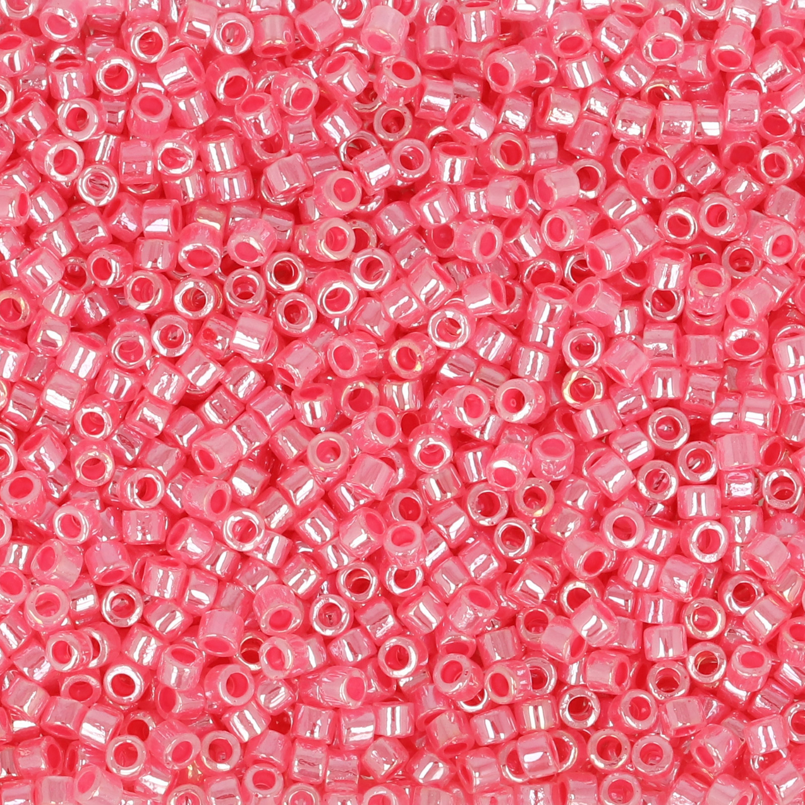miyuki delica 11/0 - color-lined rose/crystal ceylon | 8gr