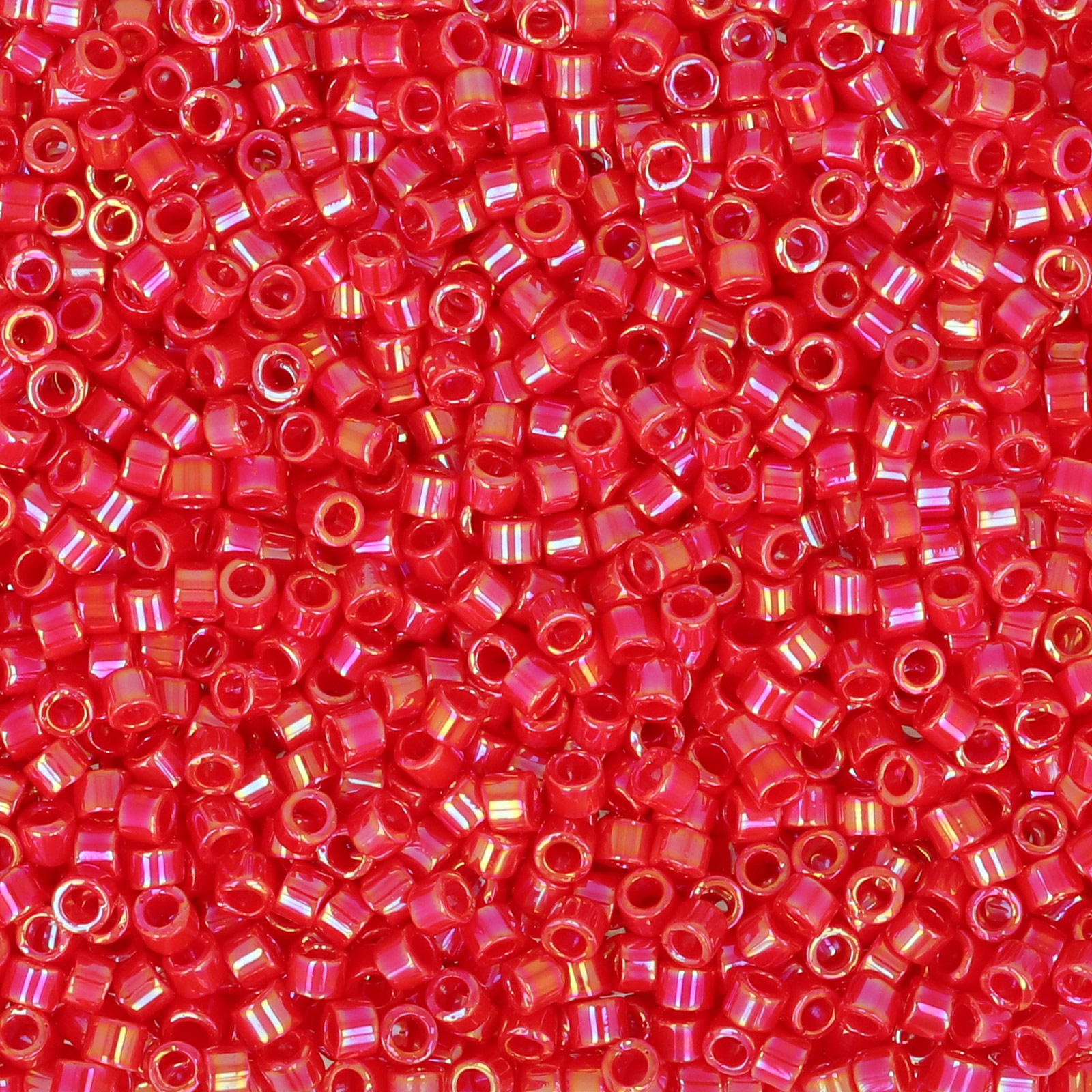 miyuki delica 11/0 - opaque dark red ab | 8gr