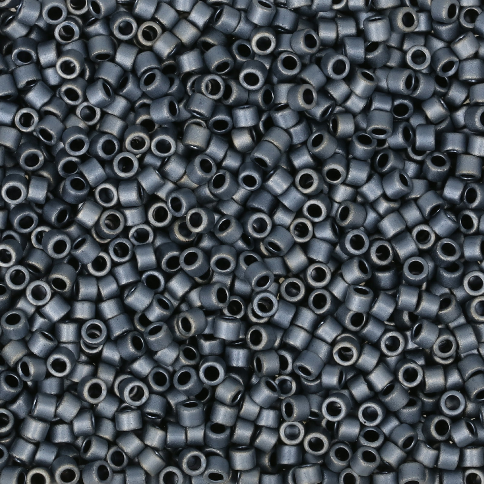 miyuki delica 11/0 - matte metallic dark/grey | 8gr