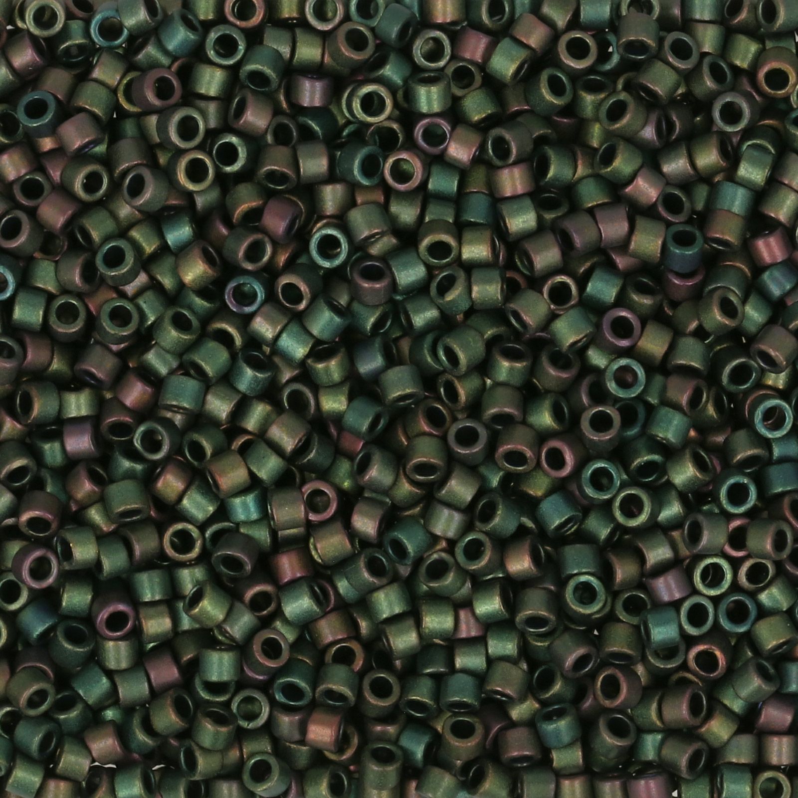 miyuki delica 11/0 - metallic matte dark green iris | 8gr