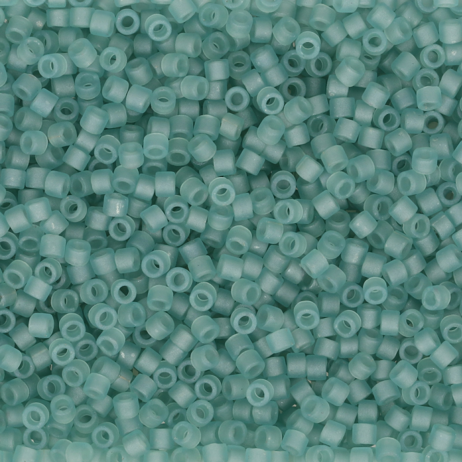 miyuki delica 11/0 - matte transparent sea glass green | 8gr