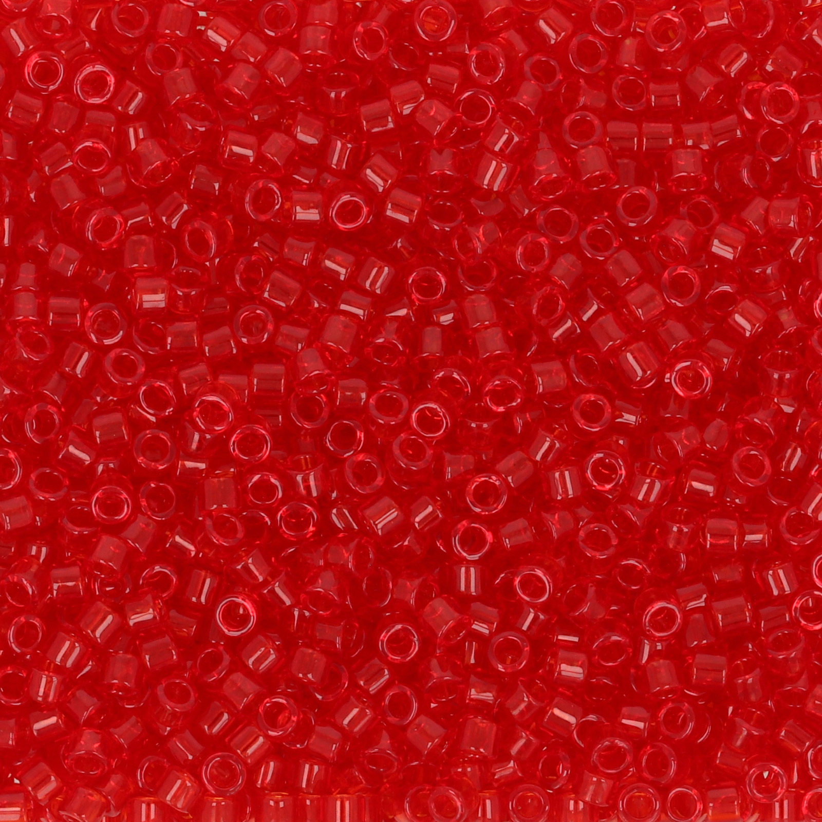 miyuki delica 11/0 - trasparent red orange | 8gr
