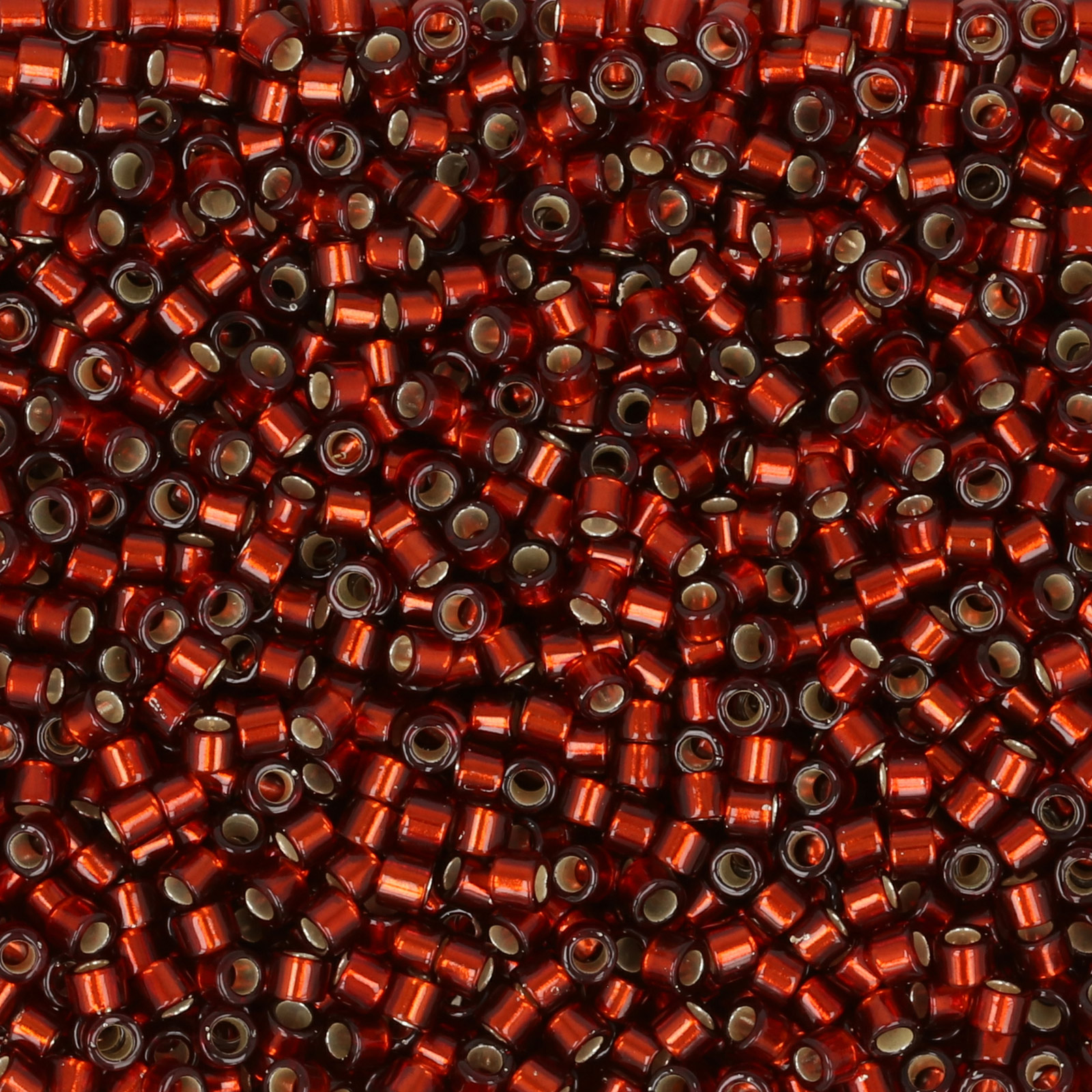 miyuki delica 11/0 - silver-lined dark cranberry | 8gr