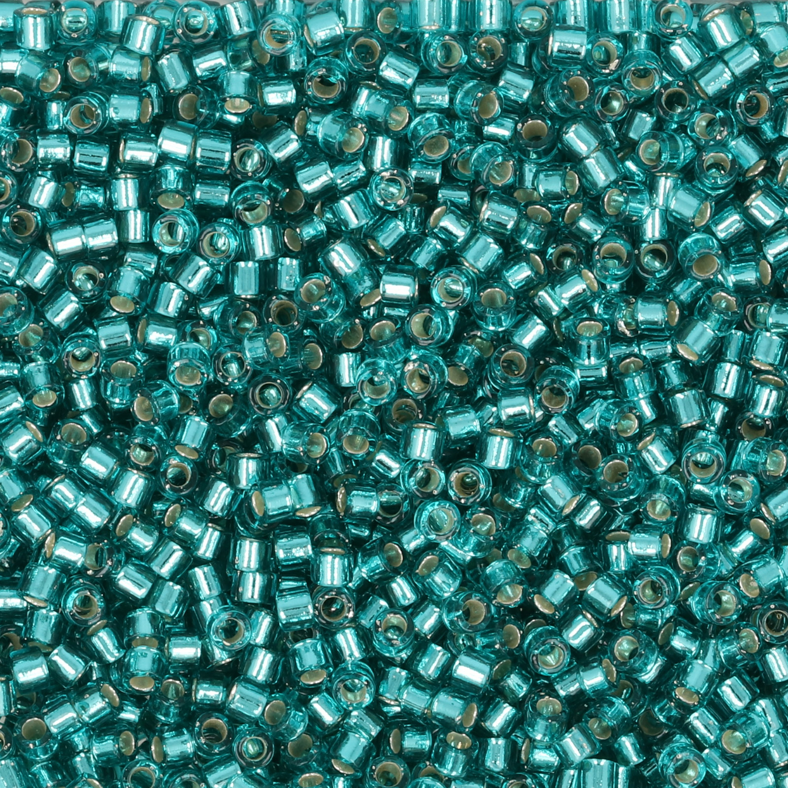 miyuki delica 11/0 - silver-lined tropical teal | 8gr
