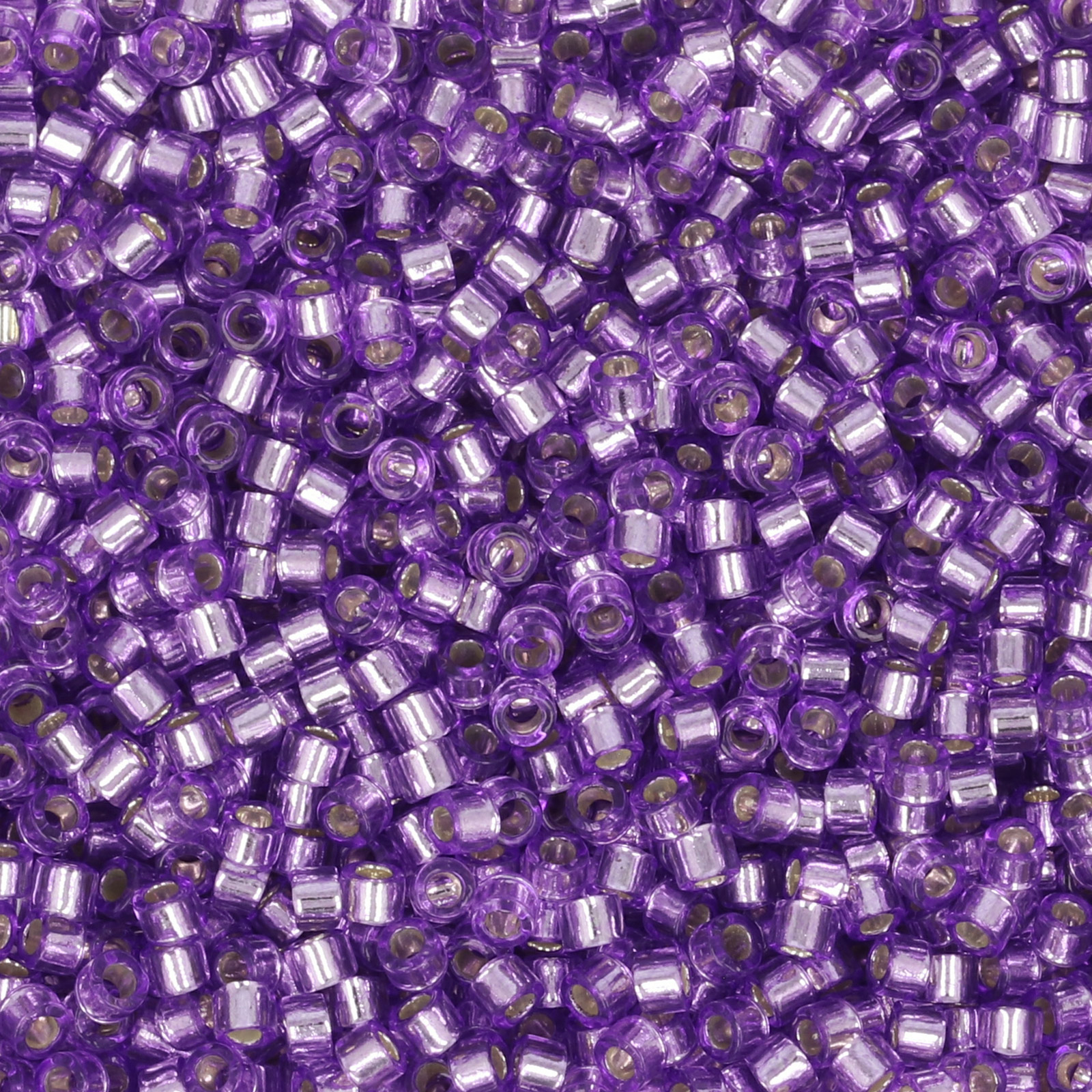 miyuki delica 11/0 - dyed silver-lined purple | 8gr