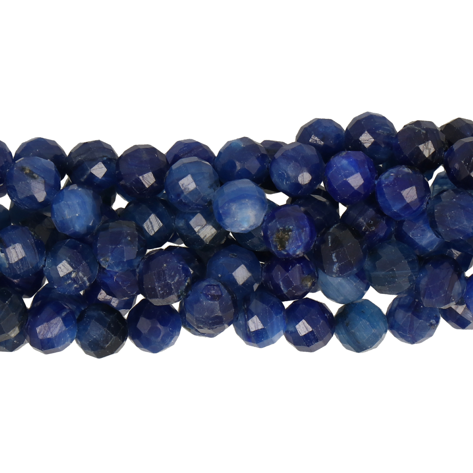 kyanite faceted round 5mm | 10pc