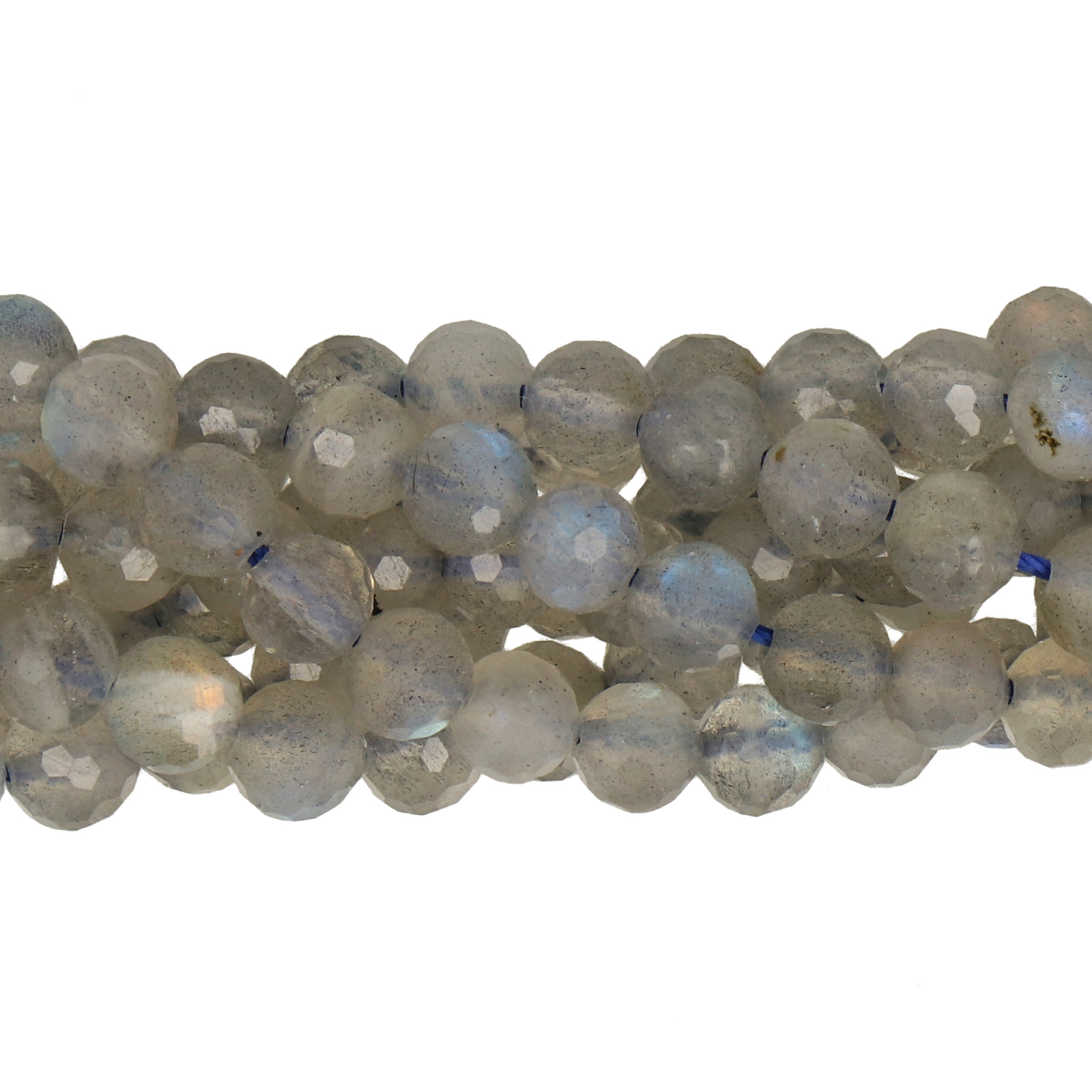 labradorite faceted round 5,5mm | 10pc