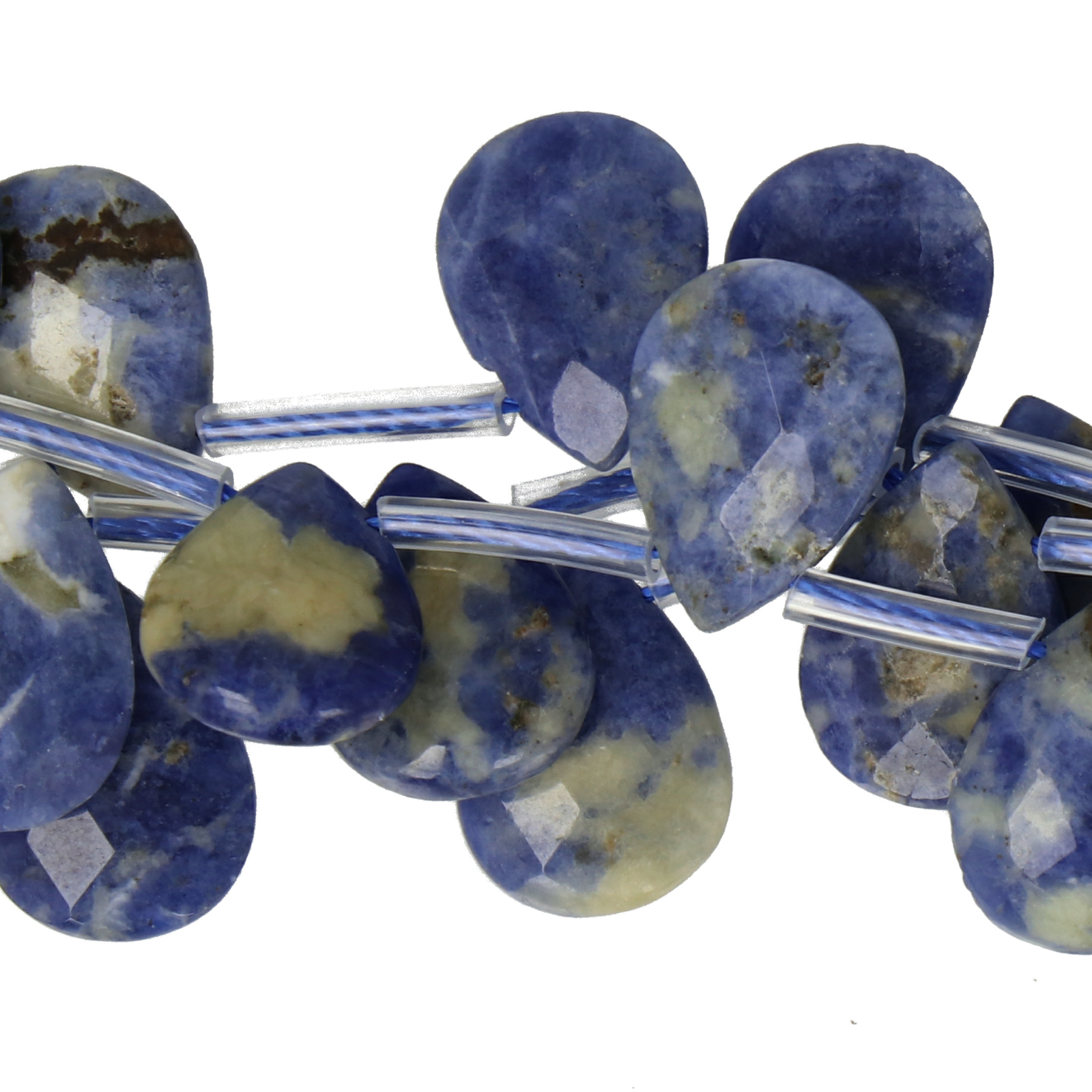 sodalite side-drilled drop 14x10mm | 4pc
