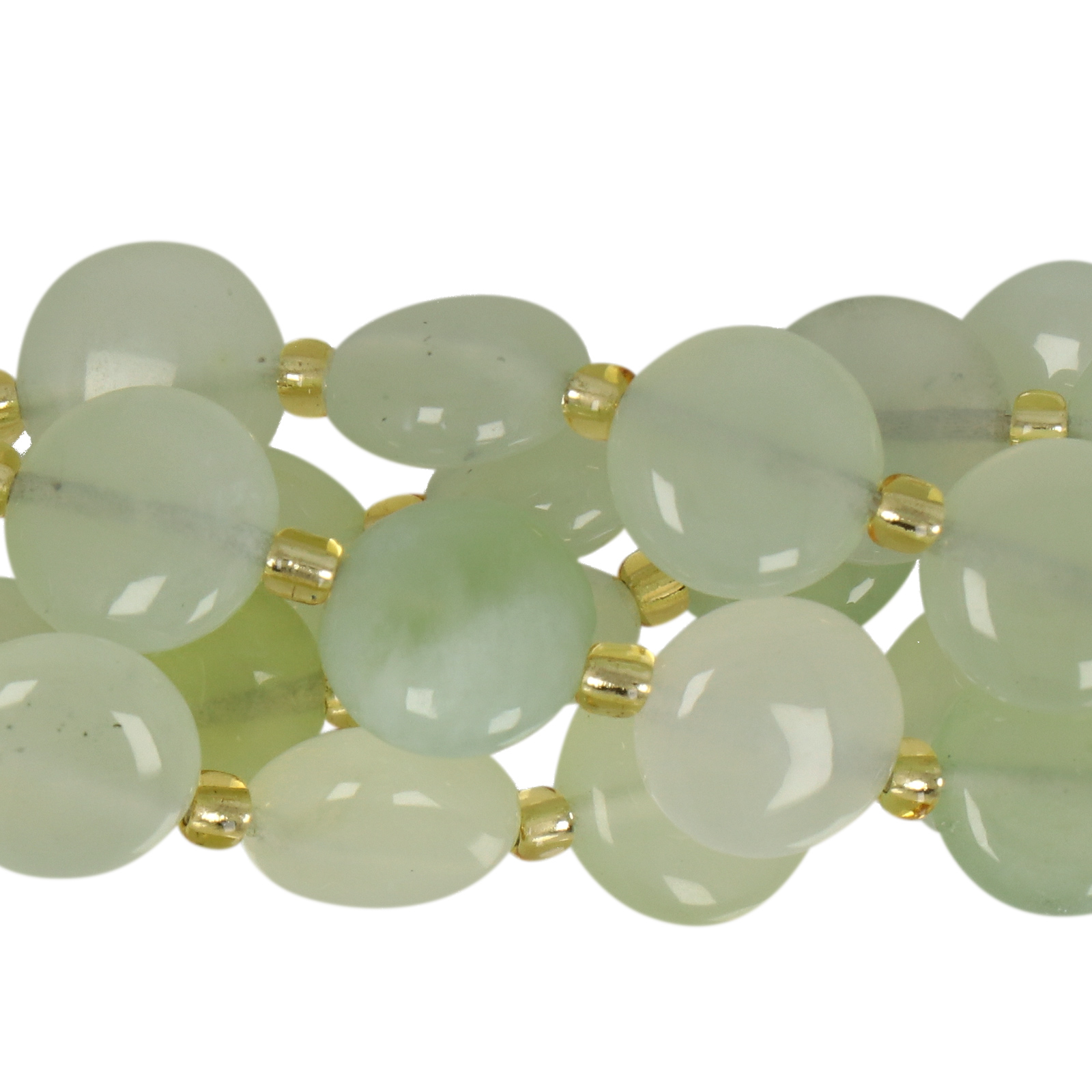 new jade smooth coin 10mm | 8pc