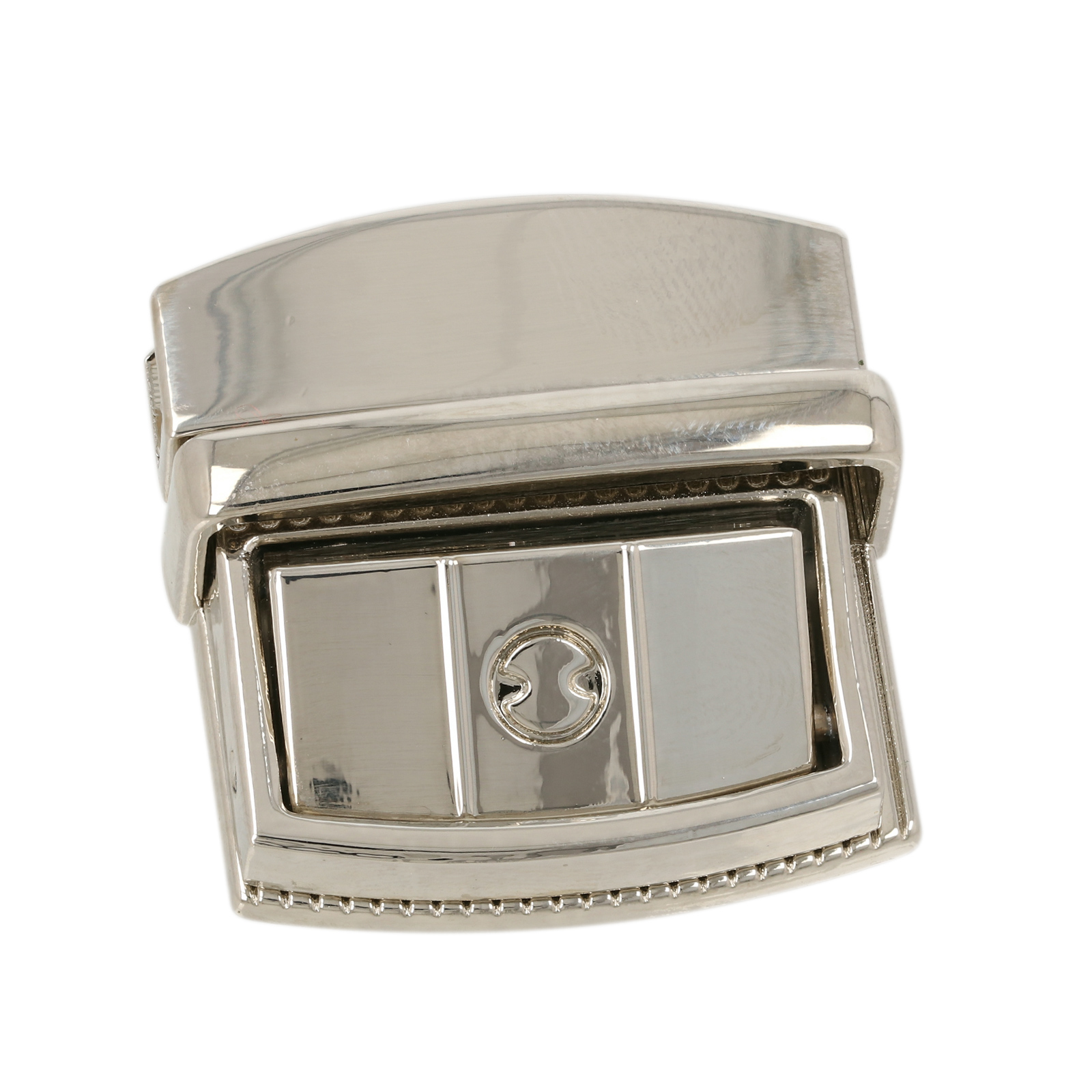 bag clasp silver tuck lock 33x32,5mm | 1pc
