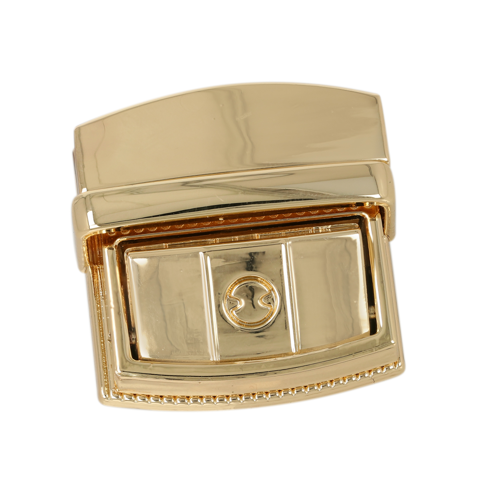 bag clasp gold tuck lock 33x32,5mm | 1pc