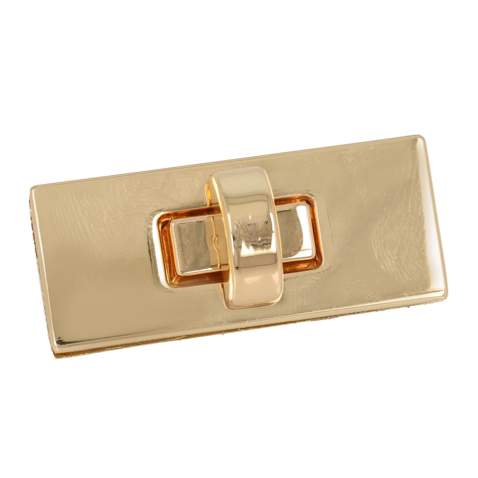 bag clasp gold turn clasp rectangle 45x19mm | 1pc