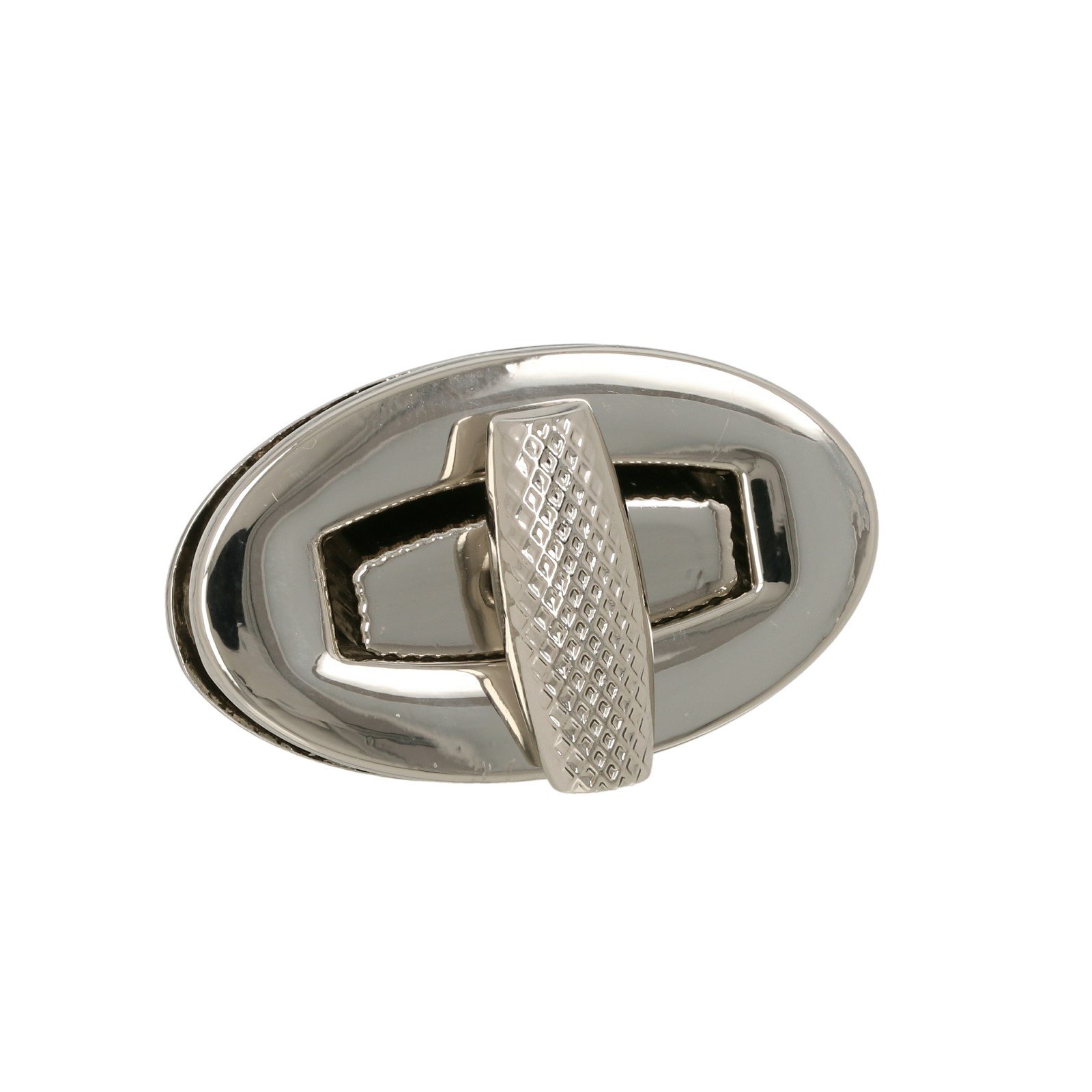 bag clasp silver turn clasp oval 33x20mm | 1pc