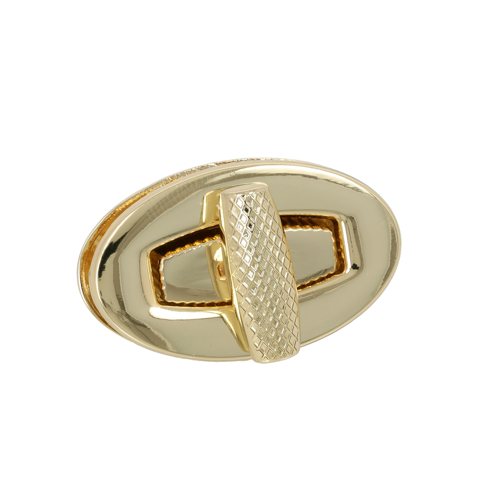 drehverschluss gold oval 33x20mm | 1st