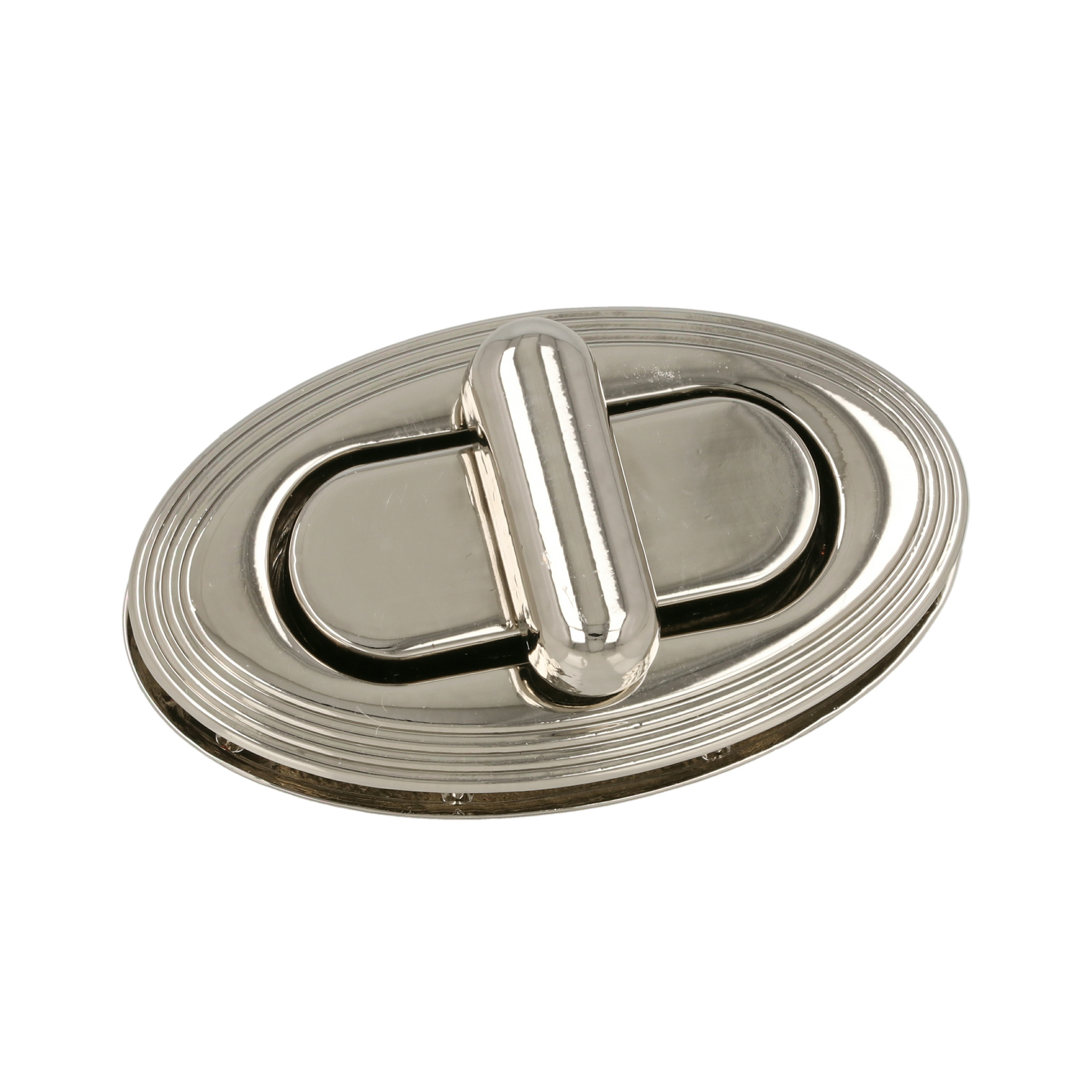 bag clasp silver turn clasp oval 44,5x25mm | 1pc