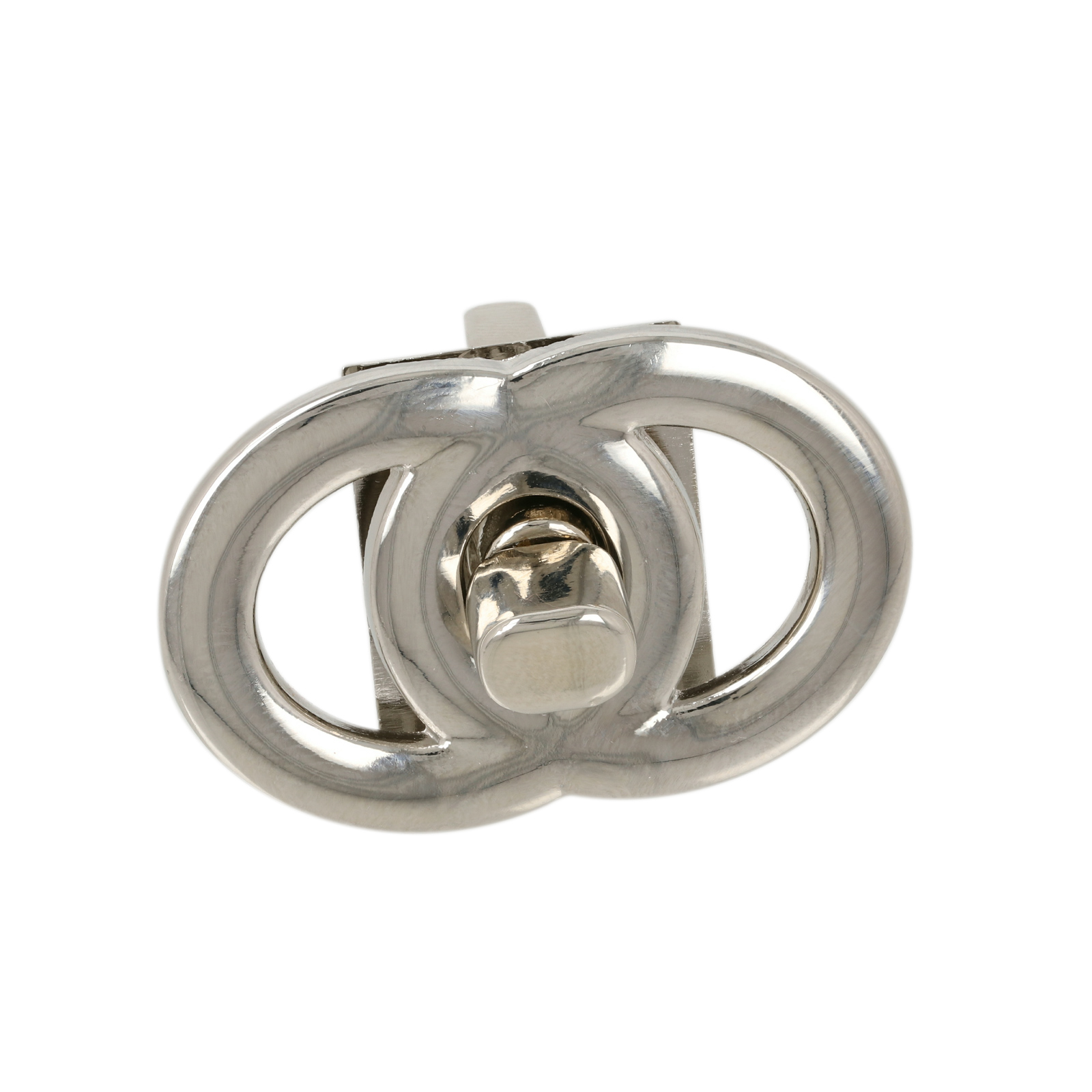 bag clasp silver turn clasp circles 40x26mm | 1pc