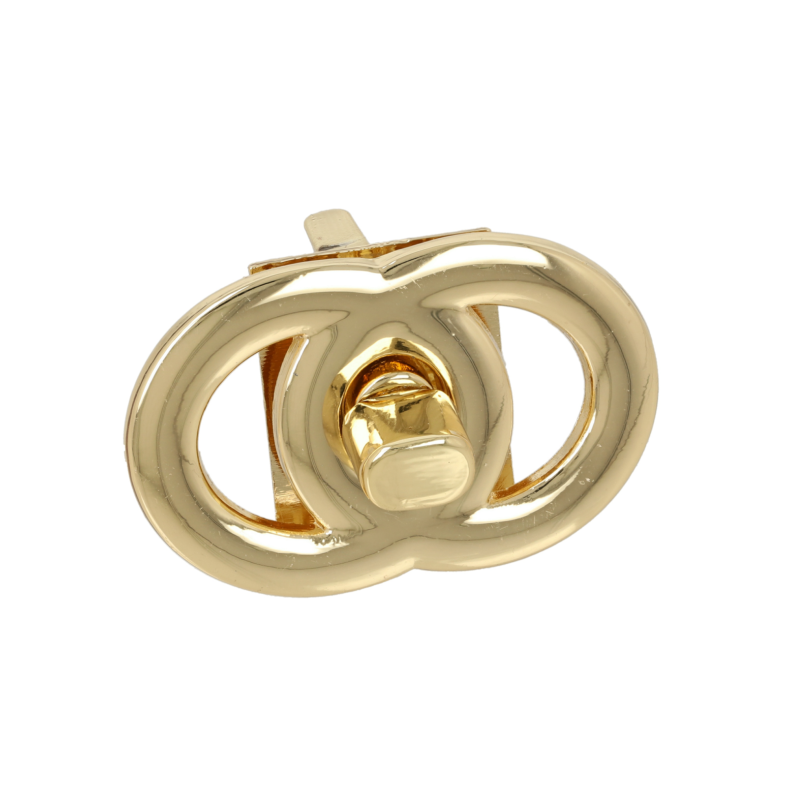bag clasp gold turn clasp circles 40x26mm | 1pc