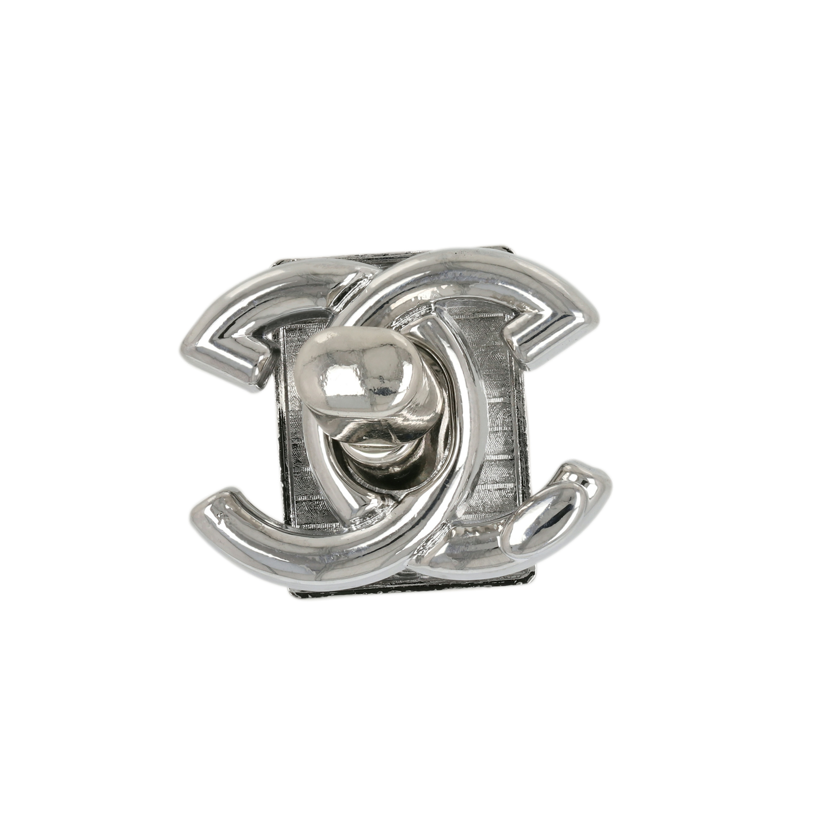 bag clasp silver turn clasp circles 29x23mm | 1pc