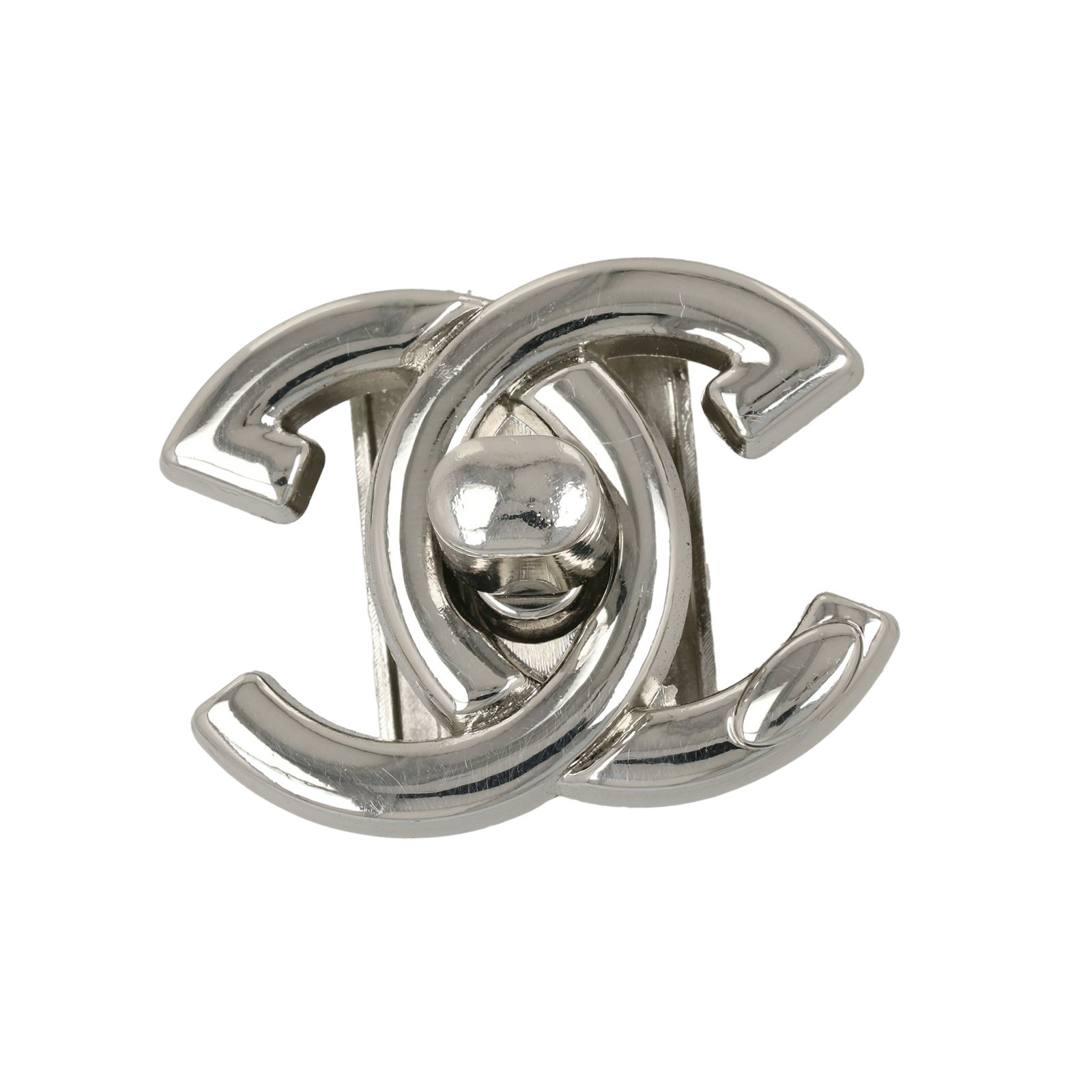 bag clasp silver turn clasp circles 37x29mm | 1pc