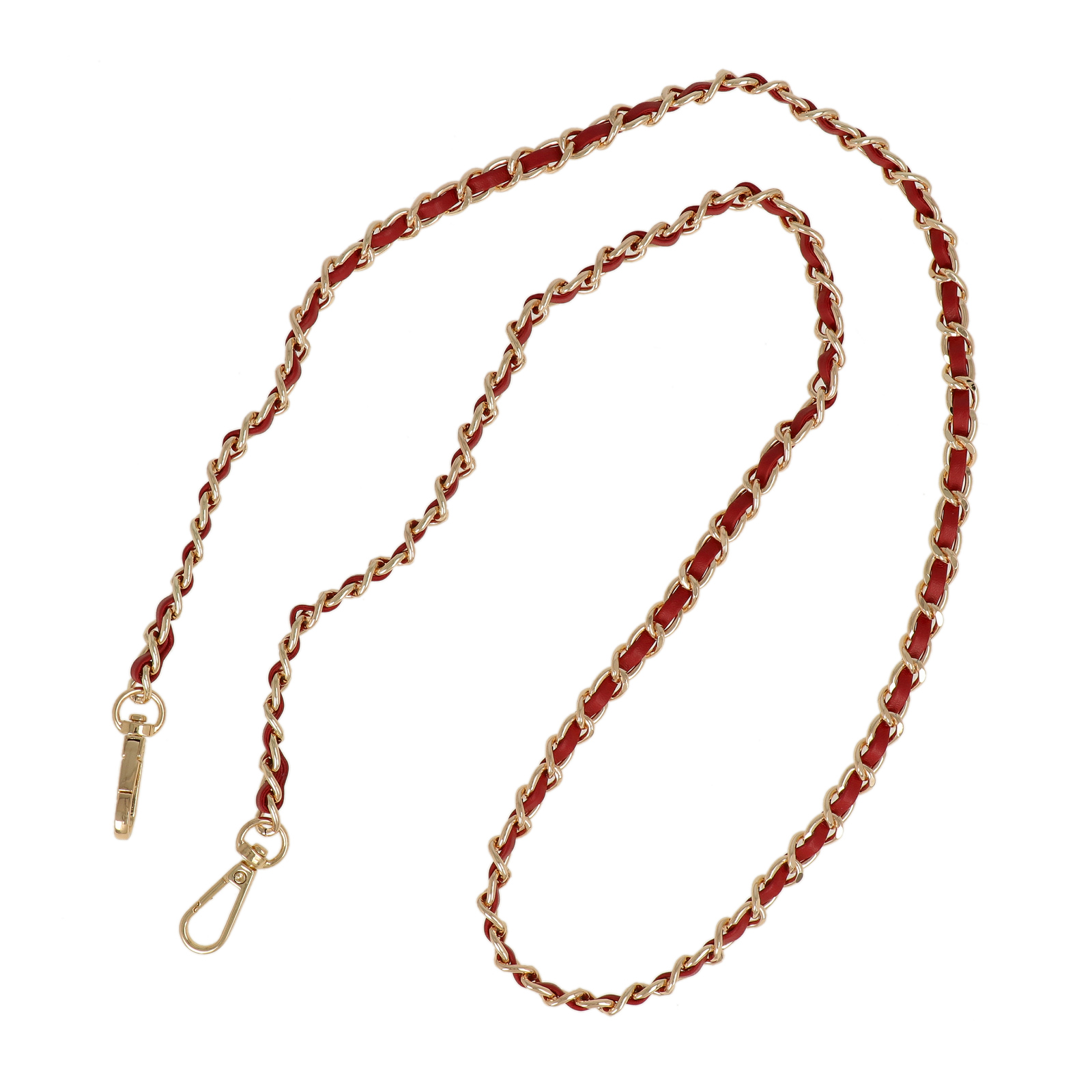 taschenkette gold/rot cord 8,5mm - 110cm | 1st