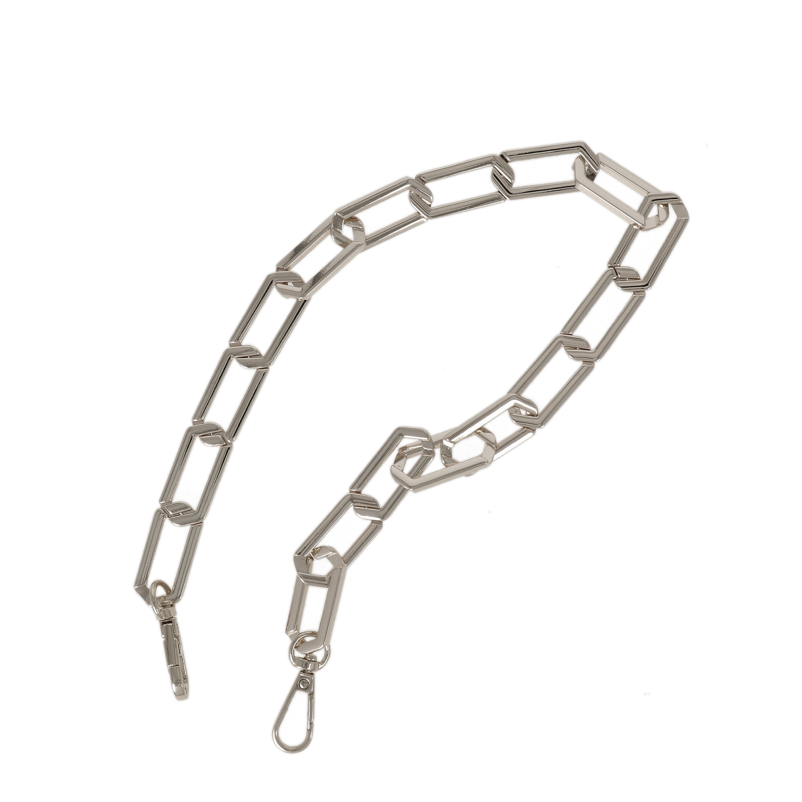 bag chain silver 35x16mm - 55cm | 1pc