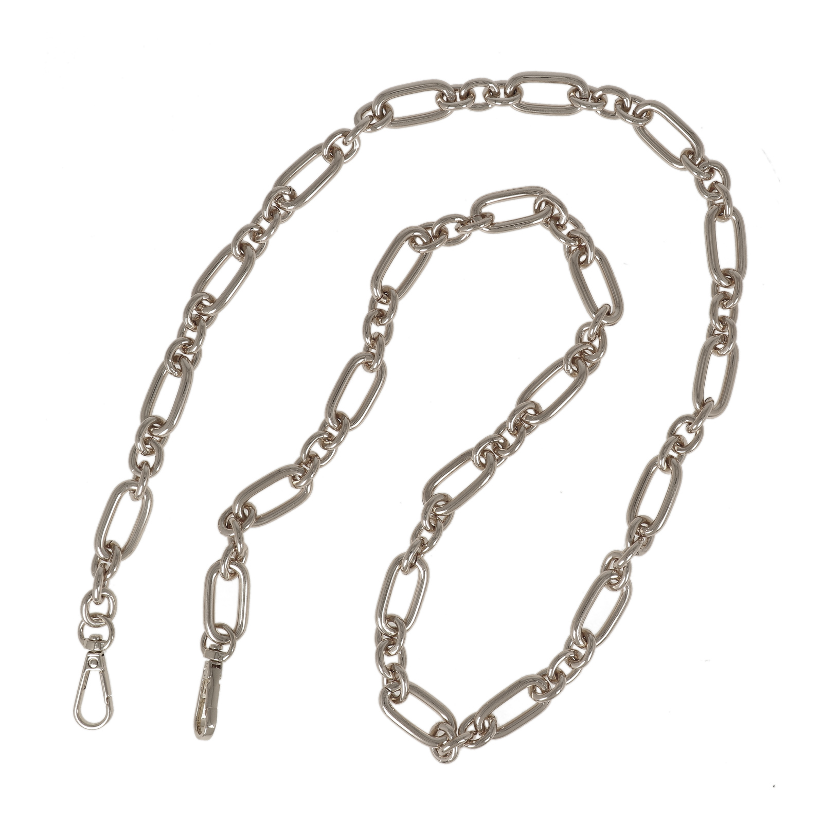 bag chain silver 30x15mm - 110cm | 1pc