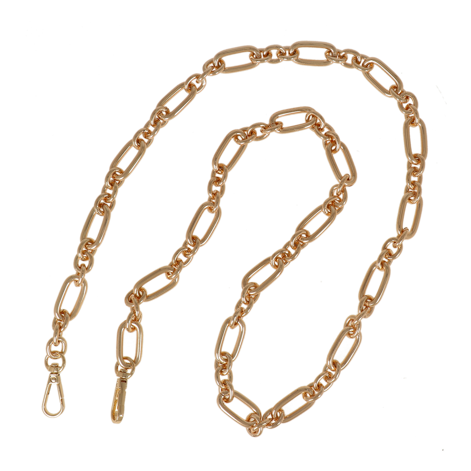 bag chain gold 30x15mm - 110cm | 1pc