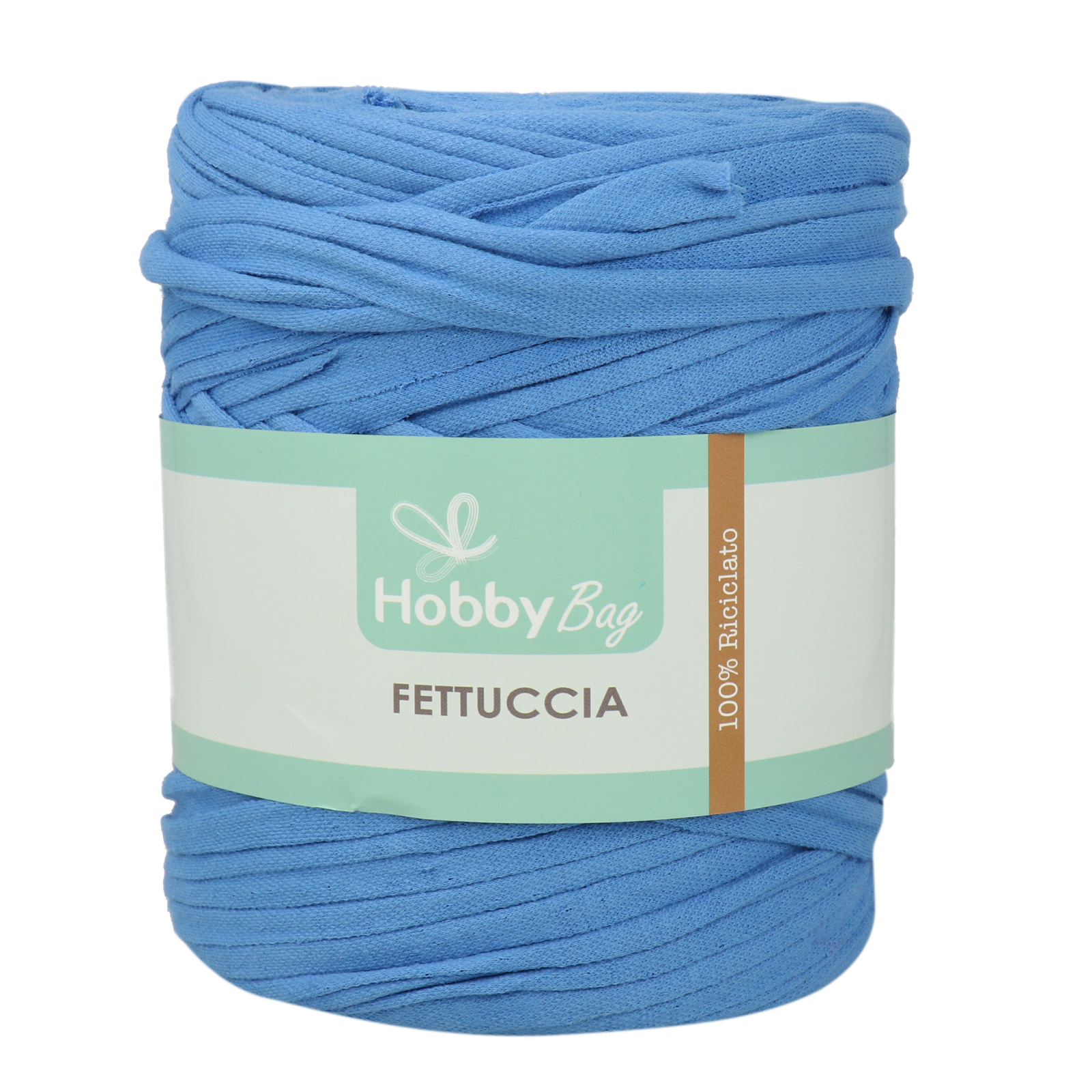 hobbybag t-shirt yarn fettuccia - santorini texture - 500-800gr (110-130mt) | 1st