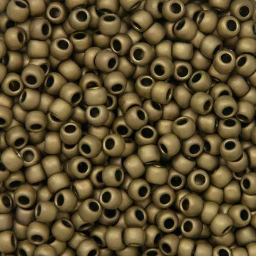 rocaille toho seed beads 8/0 frosted antique bronze (223f) | 10gr