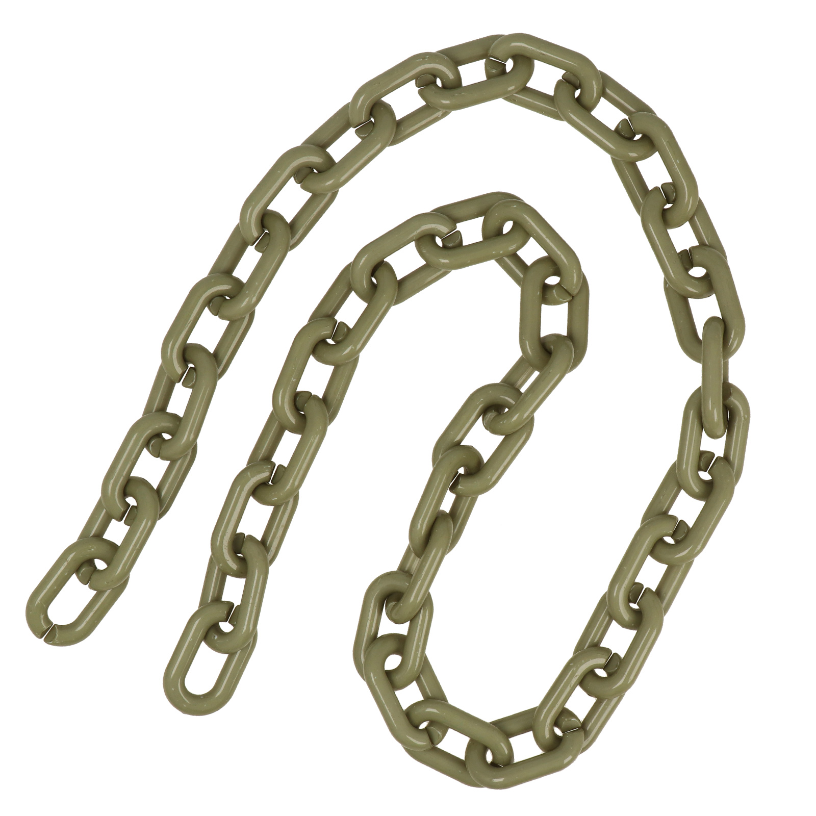 bag chain acrylic eucalyptus oval link 39x23,5mm - 1mt | 1pc