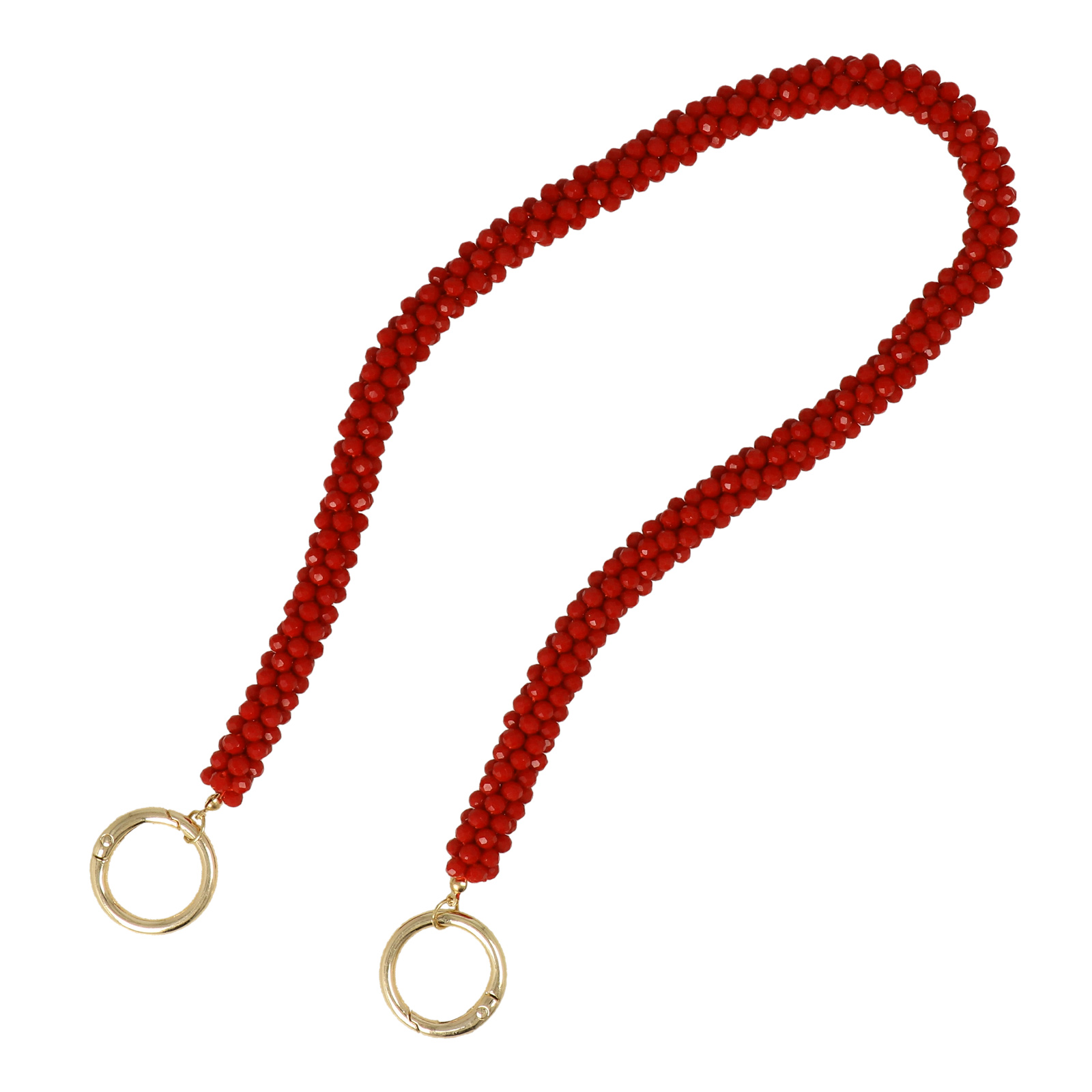 bag handle with red roundelle 10mm - 50cm | 1pc