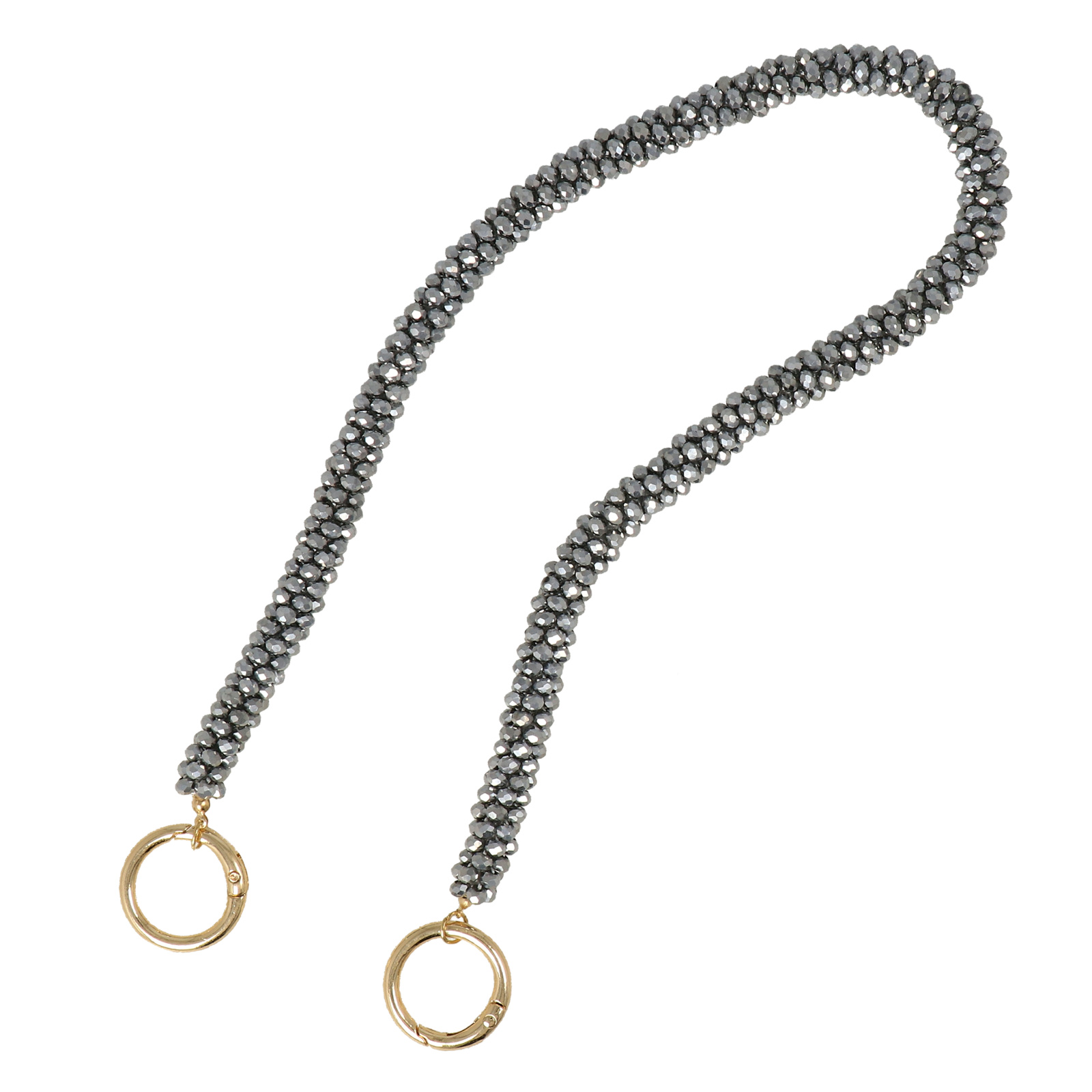 bag handle with silver roundelle 10mm - 50cm | 1pc