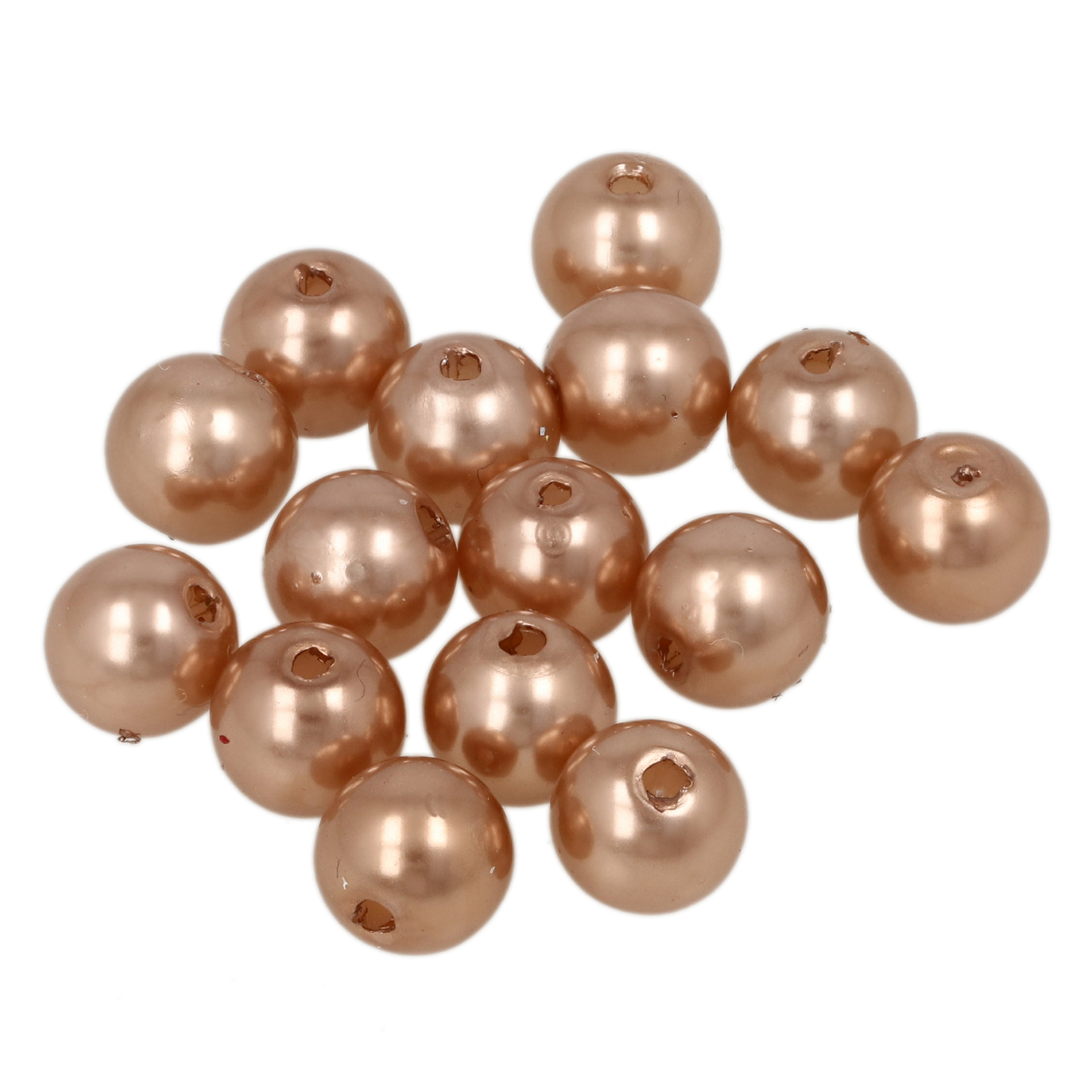 pearlshine bead bags round - rosegold - 8mm | 500pc
