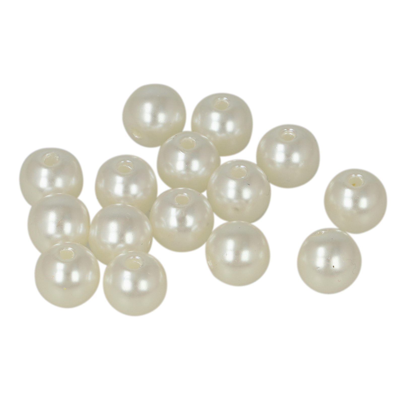 pearlshine bead bags round - cream - 8mm | 500pc