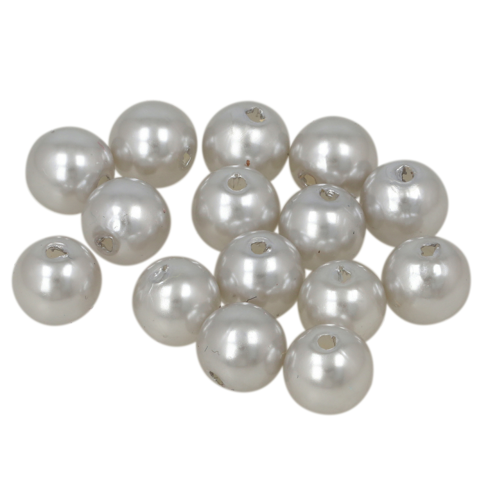 pearlshine bead bags round - silver - 8mm | 500pc