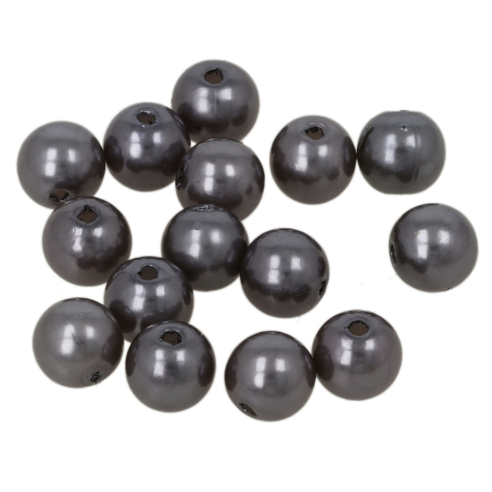 pearlshine bead bags round - black - 8mm | 500pc
