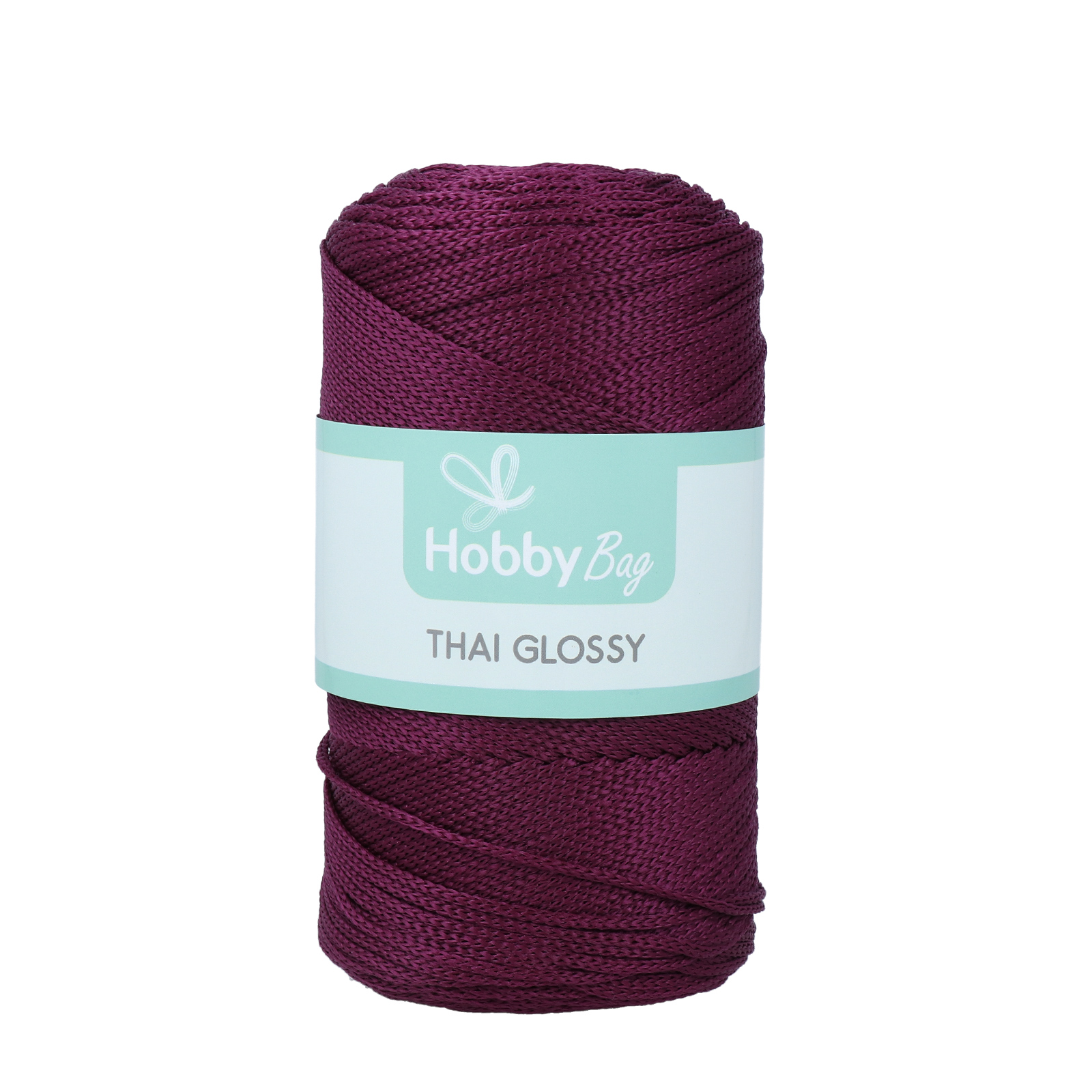 hobbybag thai glossy cord - purple - 250gr (250mt) | 1pc