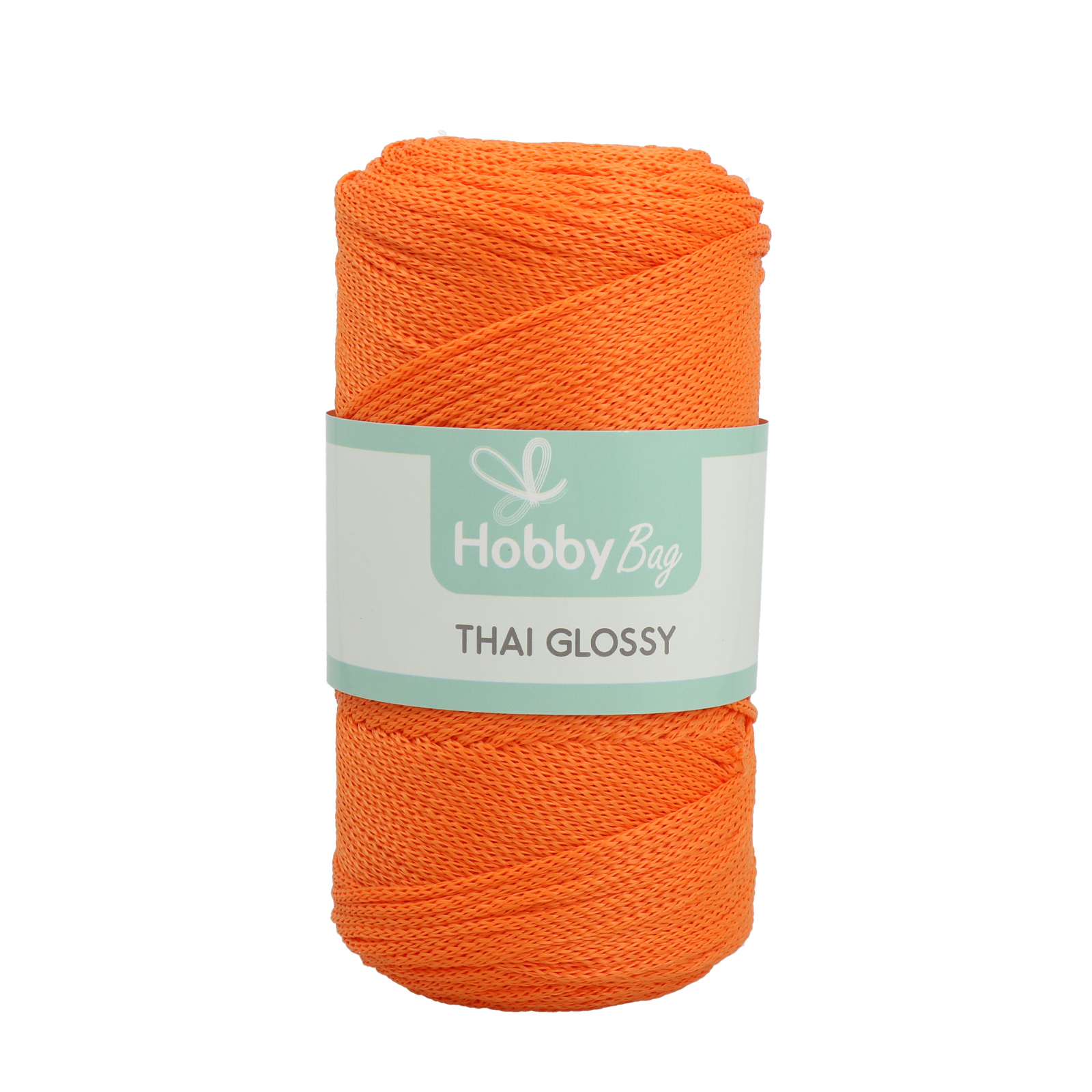 hobbybag thai glossy cord - orange - 250gr (250mt) | 1pc
