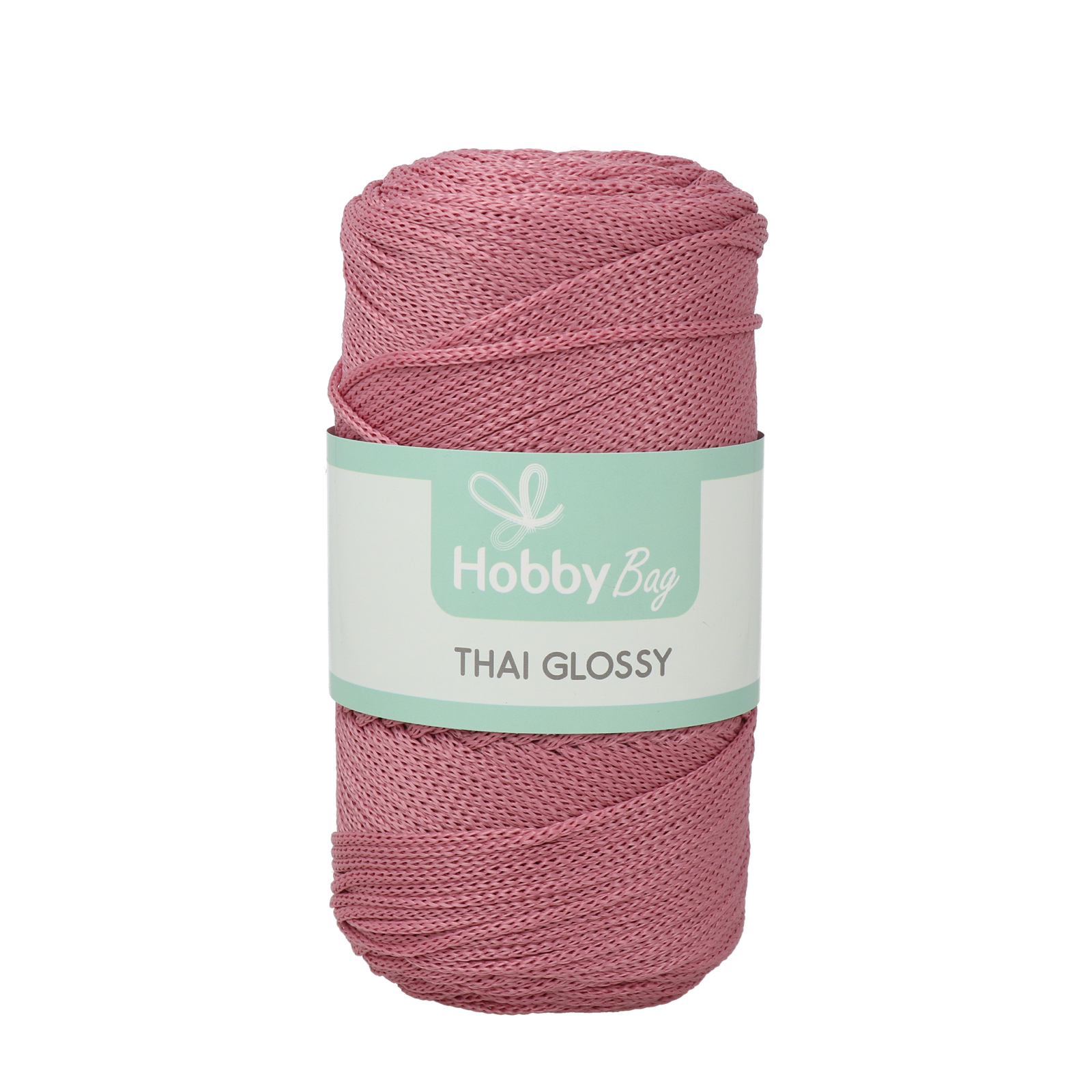 hobbybag thai glossy cord - pink - 250gr (250mt) | 1pc